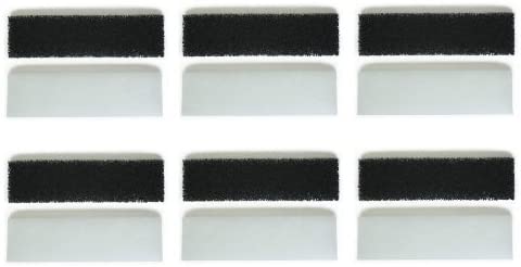LTWHOME Compatible Filter Media Pack Fit for Interpet Fish Pod Moon 19 Filter (Pack of 12)