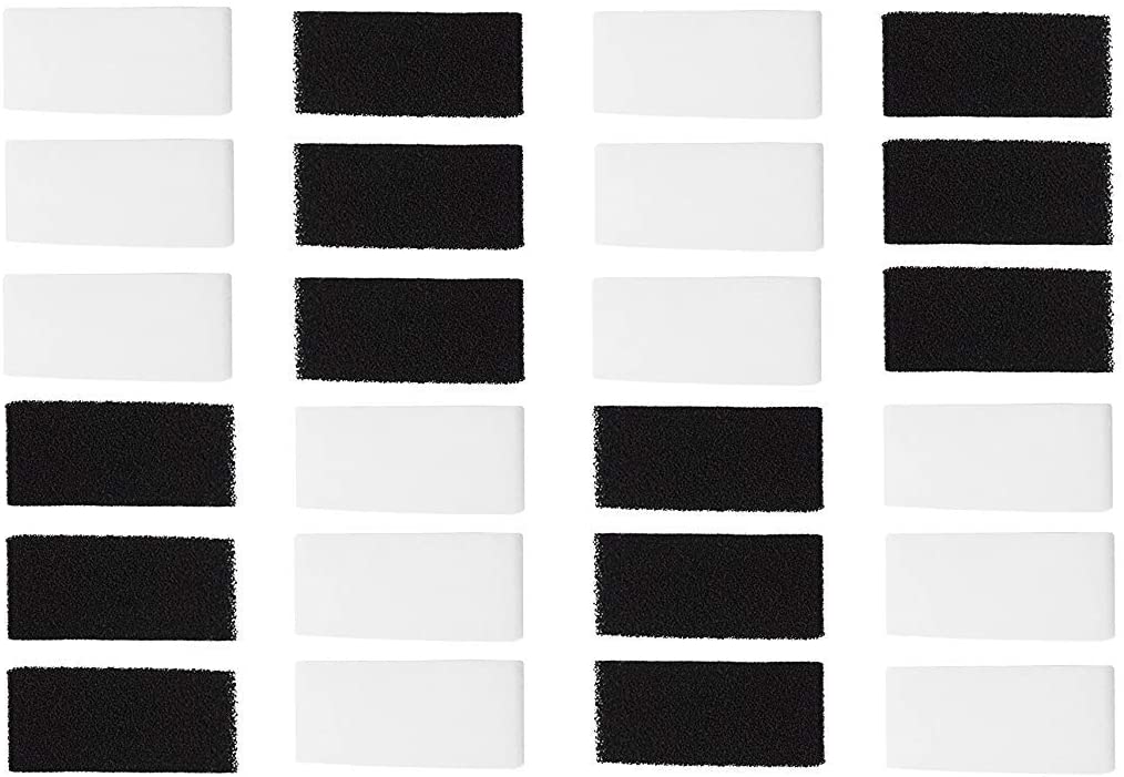 LTWHOME Compatible Replacement Filter Pads Set Suitable for Interpet Fish Pod Moon 39 Filter (Pack of 24)