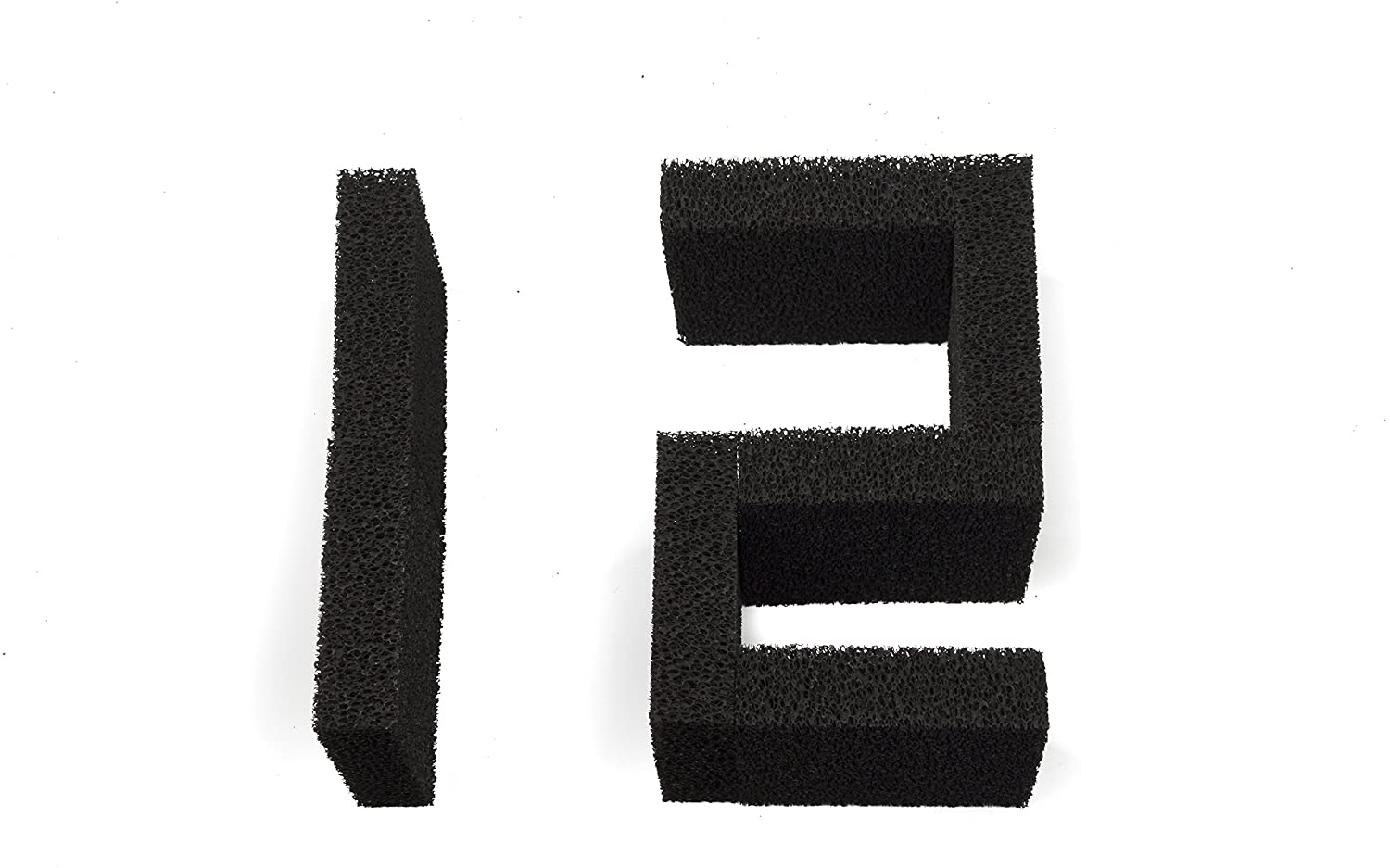 LTWHOME Carbon Foam Filter Pads Fish Tanks Fit for Juwel Compact (Pack of 12)