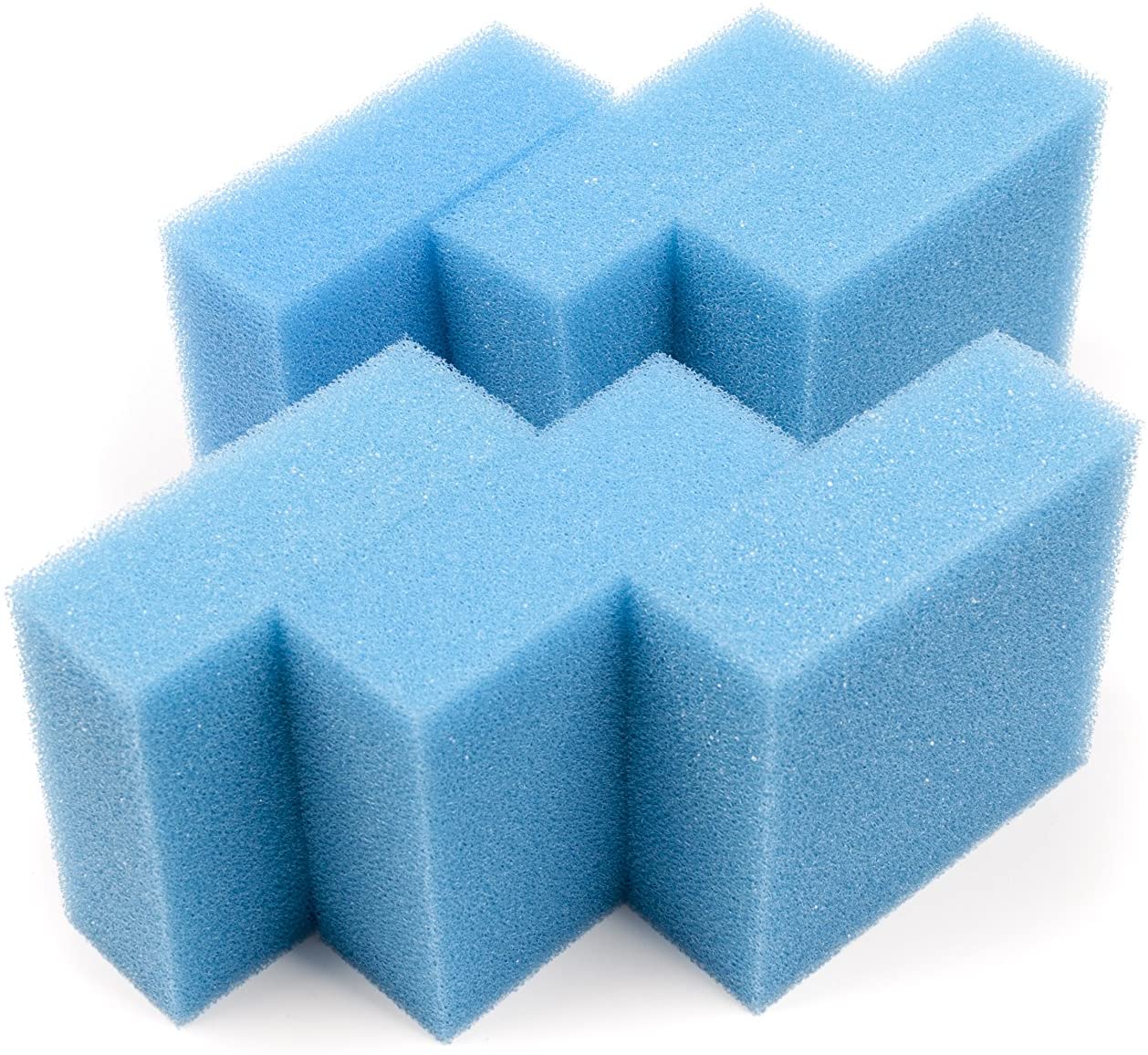 LTWHOME Compatible Fine Foam Filter Pads Fish Tank Fit for Juwel Standard/BioFlow 6.0(Pack of 6)