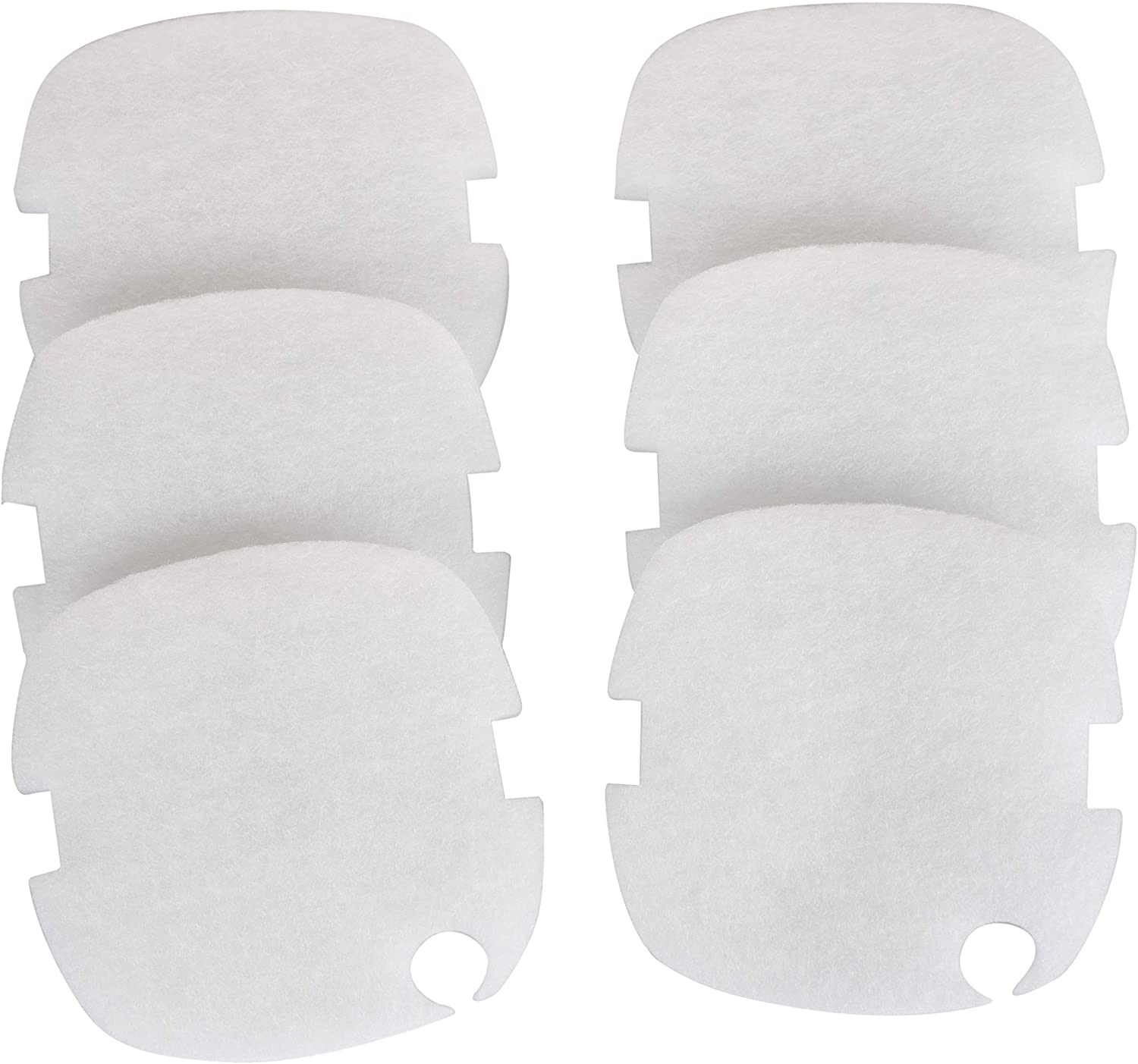LTWHOME Replacement Polishing Filter Pads Fit for Marineland C-160 & C-220 Canister Filter (Pack of 6pcs)