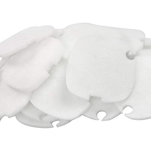 LTWHOME Replacement Polishing Filter Pads Fit for Marineland C-160 & C-220 Canister Filter (Pack of 50pcs)