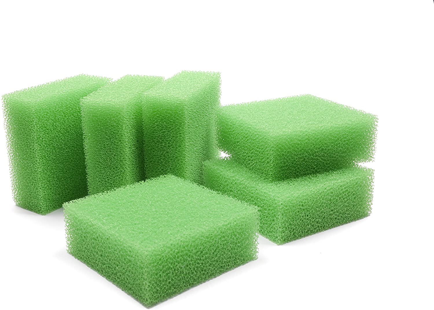 LTWHOME Compatible Medium Foam Filter Pads Fish Tank Fit for Juwel Standard/BioFlow 6.0(Pack of 6)