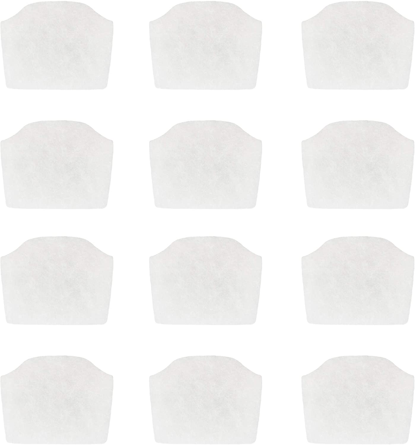 LTWHOME Compatible White Filter Fleece Set Replacement for Oase BioPlus 50, 100 and 200 Internal Filter (Pack of 12)