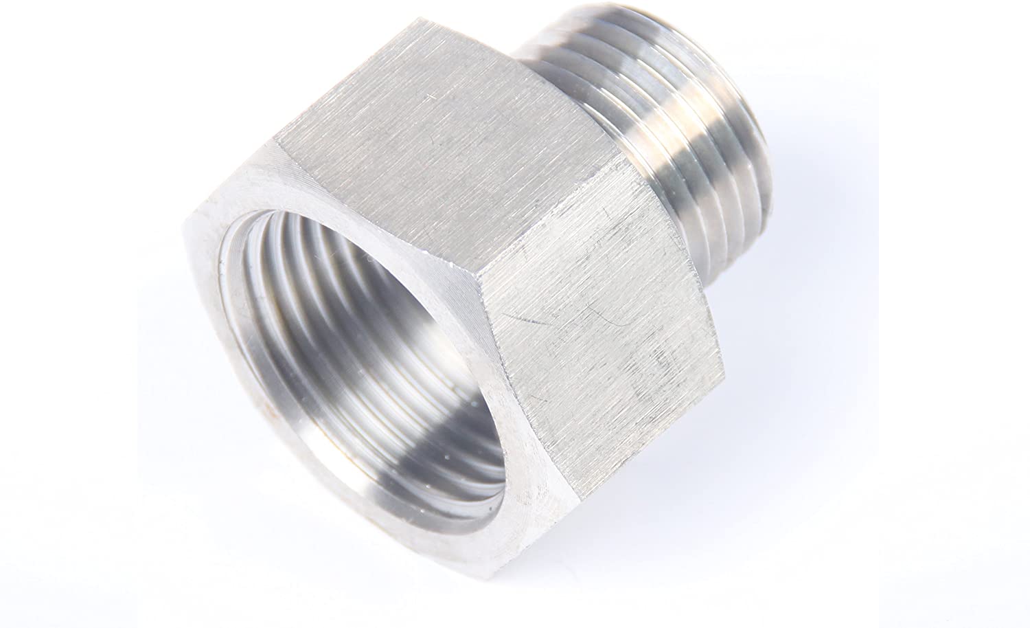 LTWFITTING Bar Production Stainless Steel 316 Pipe Fitting 3/4 Inch Female x 1/2 Inch Male NPT Adapter Air Fuel Water (Pack of 25)