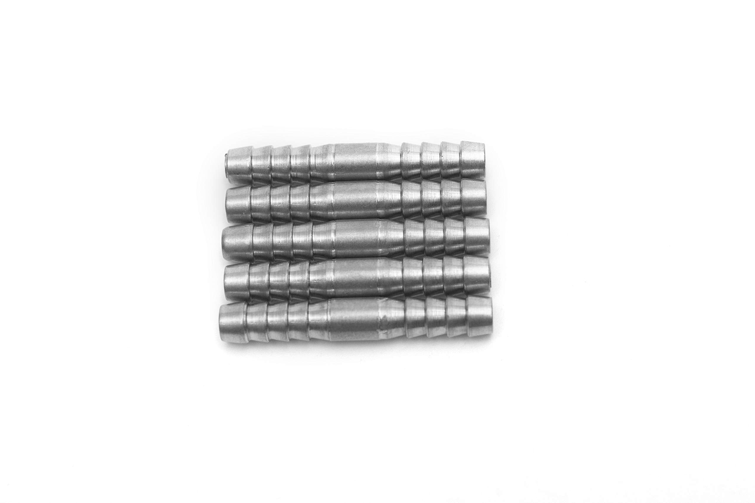 LTWFITTING Bar Production Stainless Steel 316 Barb Splicer Mender 3/16 Inch Hose ID Fitting Air Water Fuel Boat (Pack of 5)