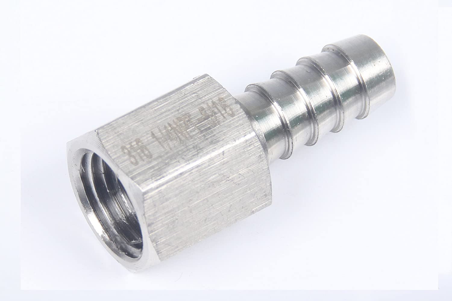 LTWFITTING Bar Production Stainless Steel 316 Barb Fitting Coupler 5/16 Inch Hose ID x 1/4 Inch Female NPT Air Fuel Water (Pack of 600)