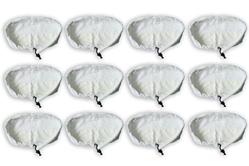 LTWHOME Pads Suitable for Bissell 3255-h Steam Mop Max Floor 21h6 (Pack of 12)