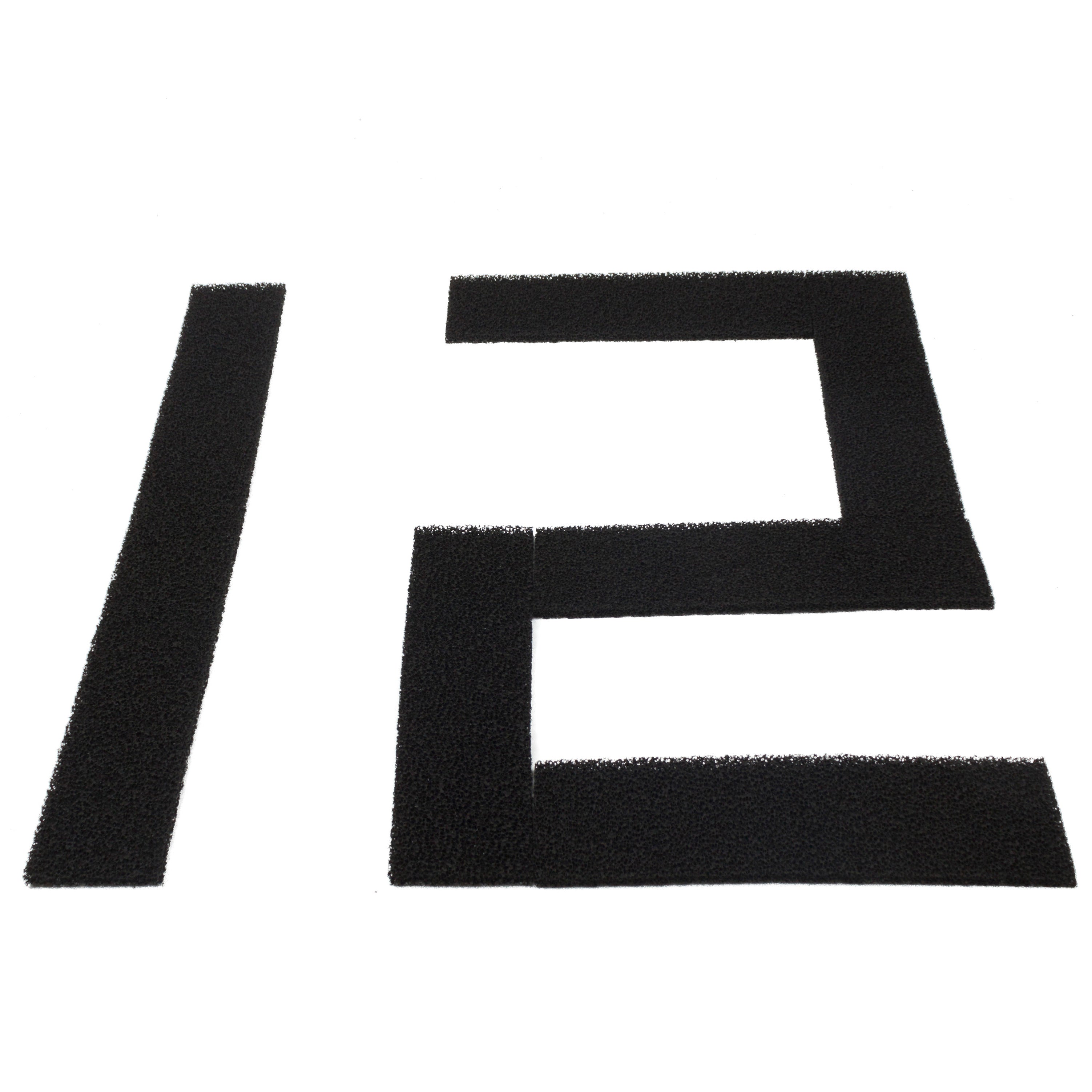 LTWHOME Compatible Carbon Foam Filters Non But Suitable for Fluval U4 Filter (Pack of 12)