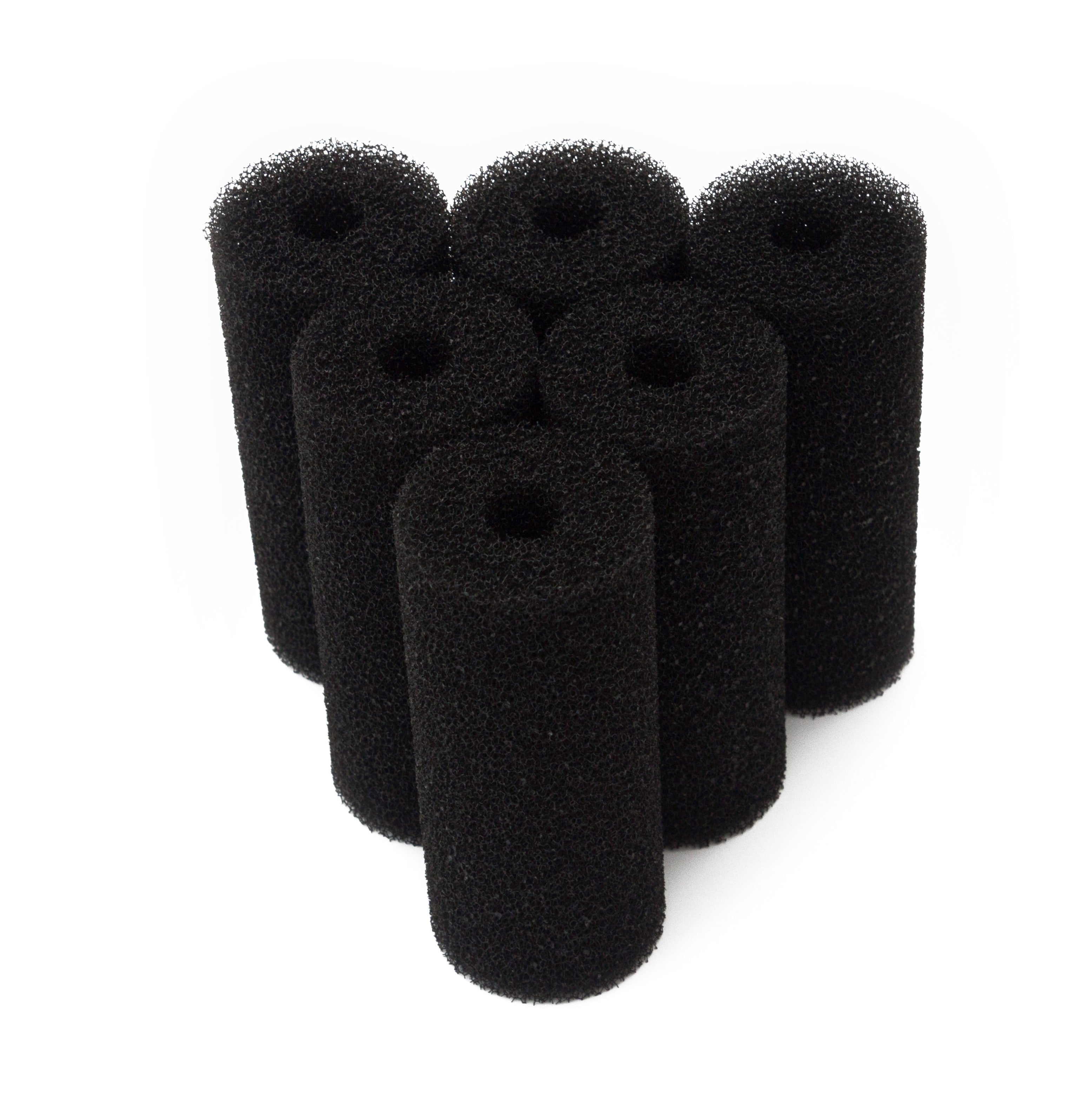 LTWHOME Aquarium Fish Tank Biochemical Filter Sponge,Cylinder Prefilter(Pack of 6)
