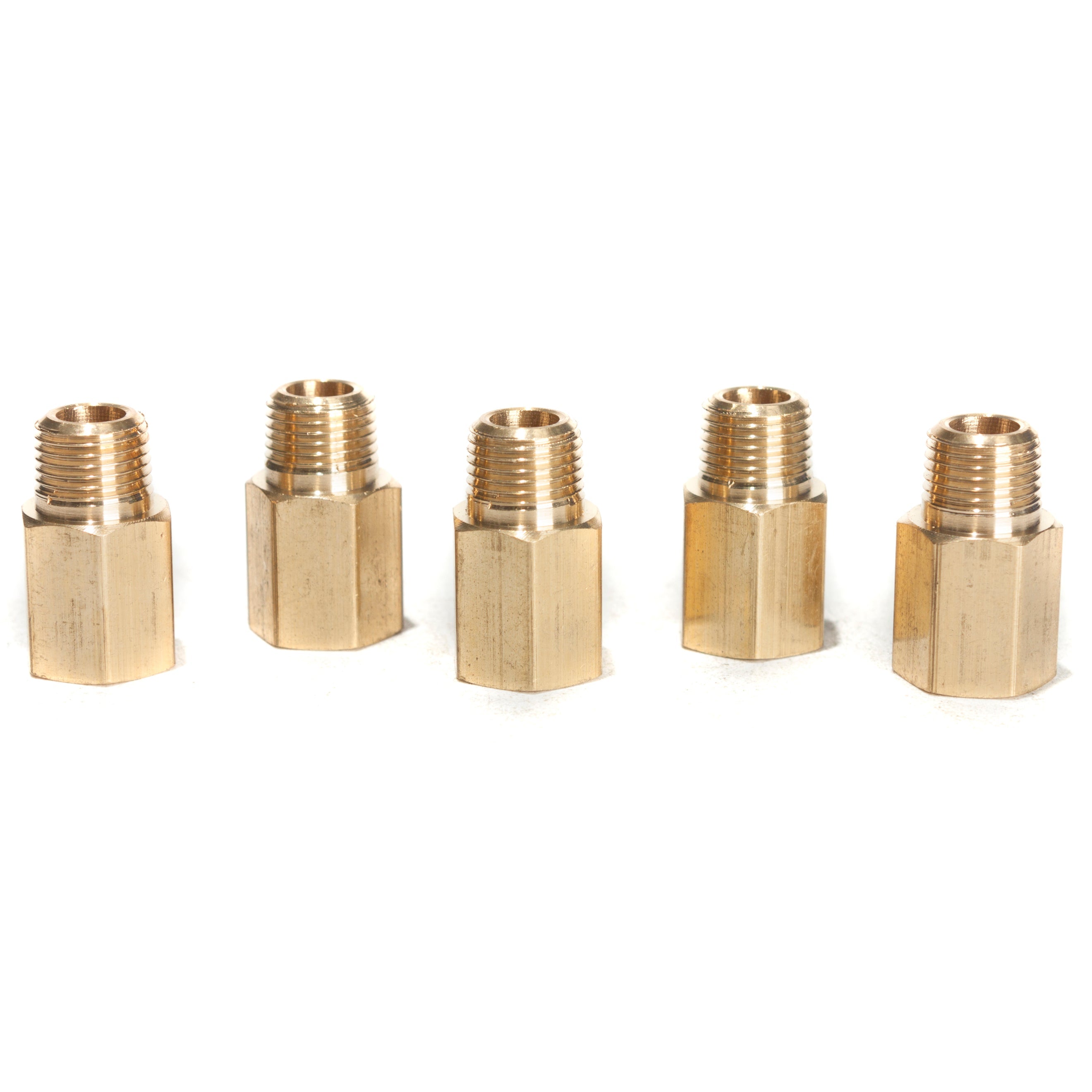 LTWFITTING Brass Pipe 1/8 Inch Male x 1/8 Inch Female NPT Adapter Fuel Gas Air(Pack of 5)