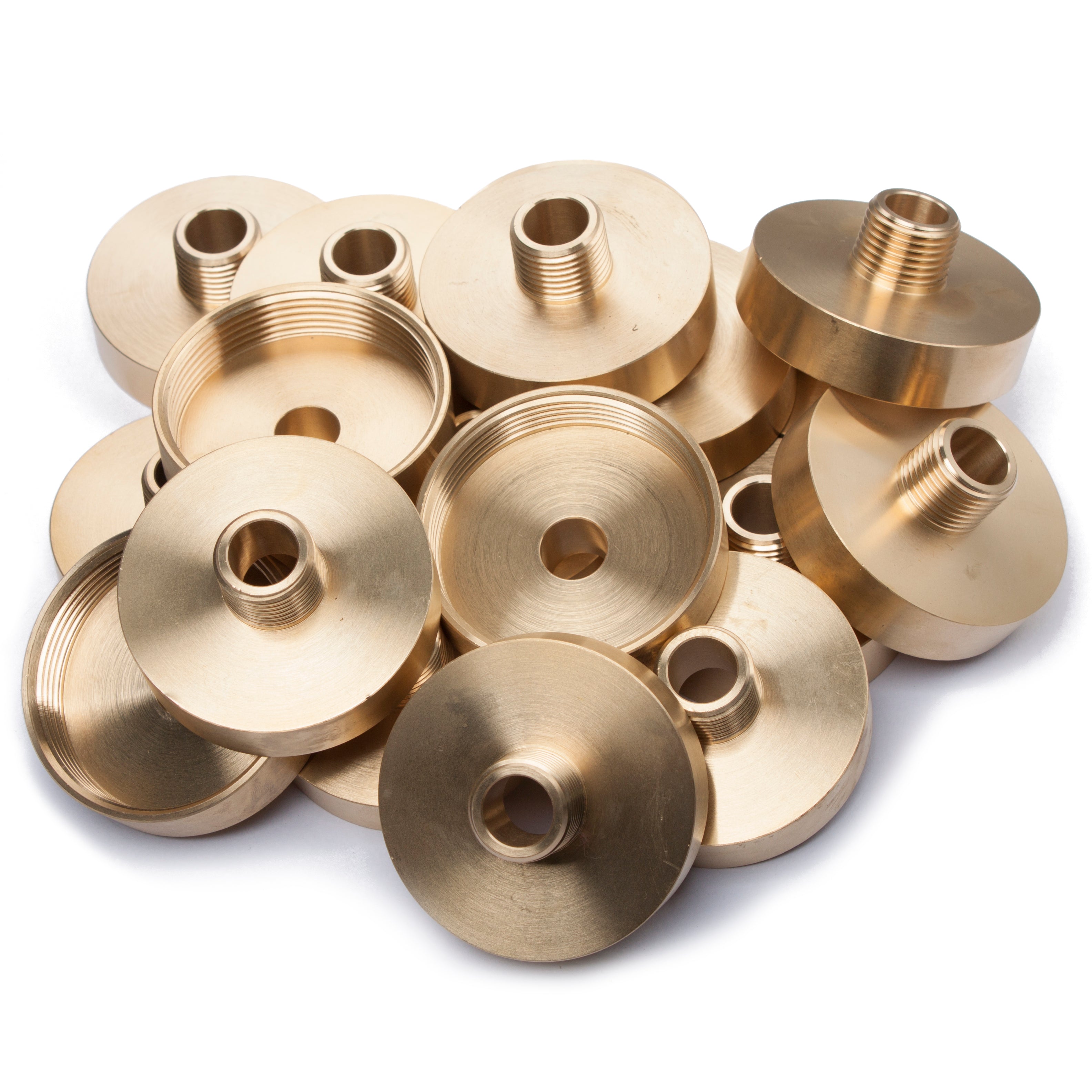 LTWFITTING Brass Pipe 2 Inch Female x 1/2 Inch Male NPT Adapter Fuel Gas Air (Pack of 100)