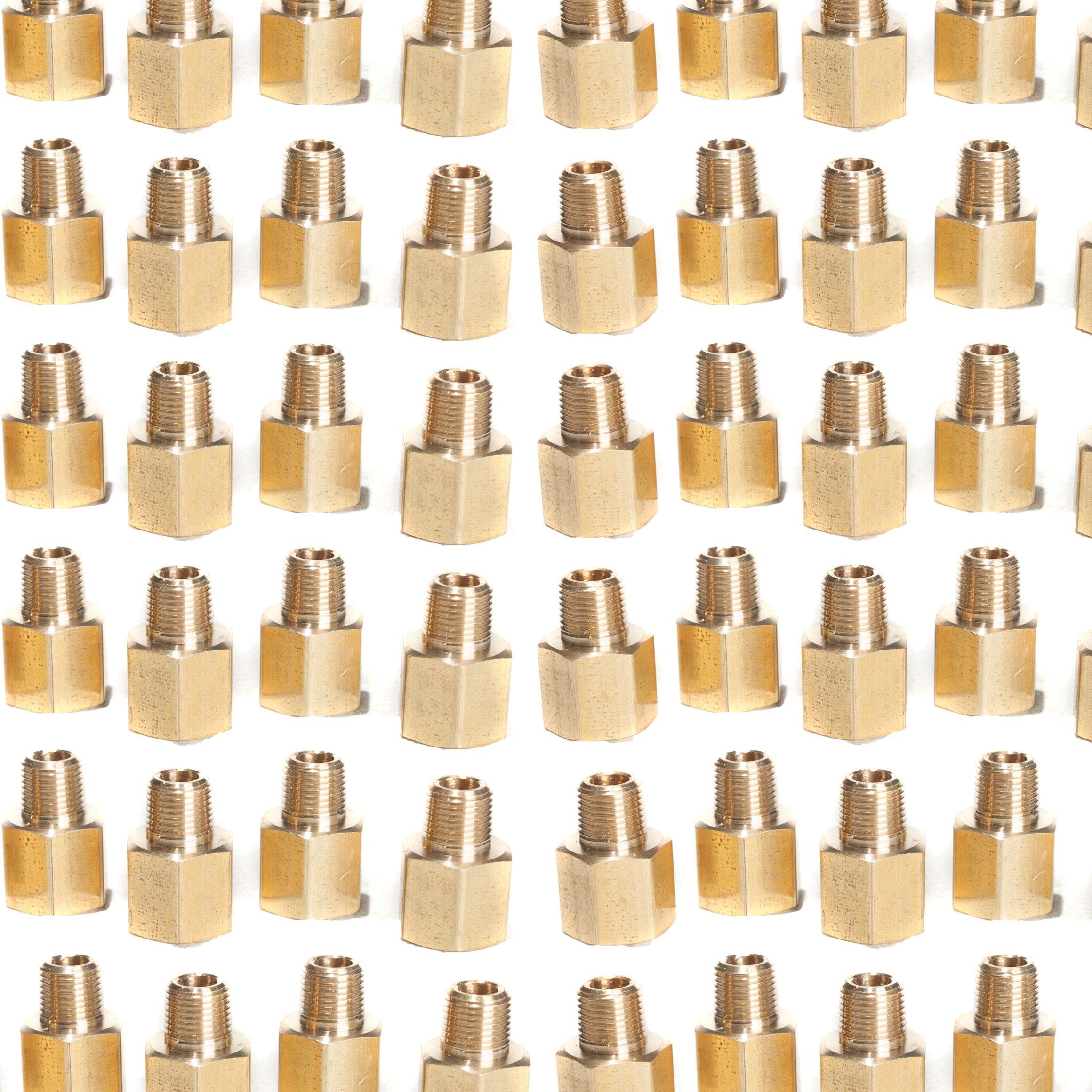 LTWFITTING Brass Pipe 1/4 Inch Female x 1/8 Inch Male NPT Adapter Fuel Gas Air(Pack of 400)