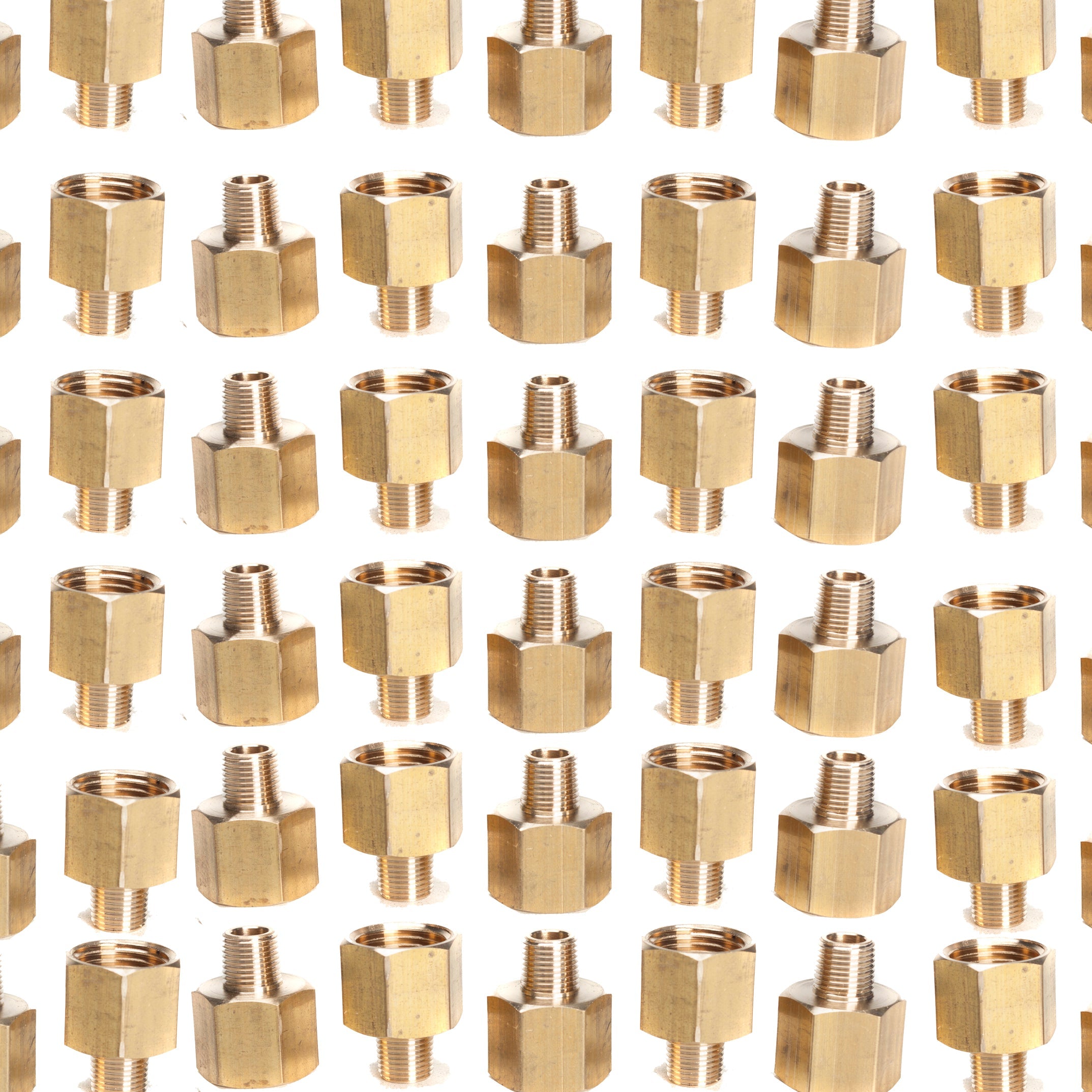 LTWFITTING Brass Pipe 3/8 Inch Female x 1/8 Inch Male NPT Adapter Fuel Gas Air(Pack of 300)