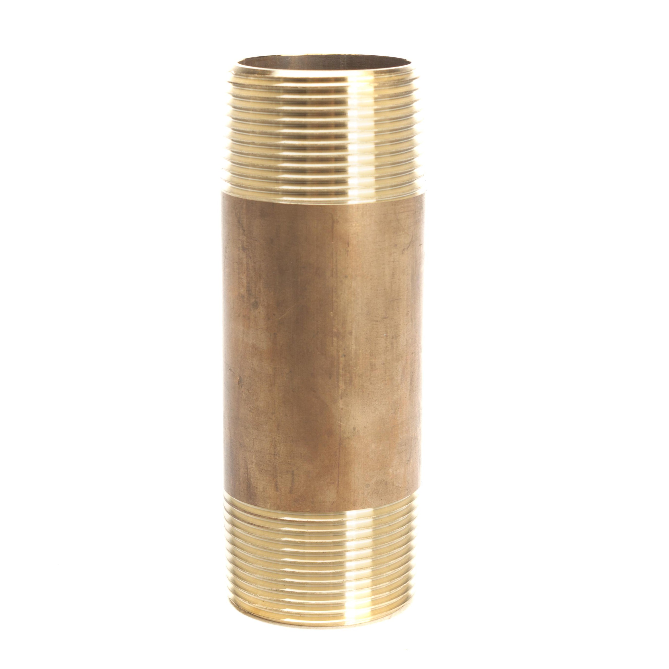 LTWFITTING Brass Pipe 4-1/2 Inch Long Nipple Fitting 1-1/4 Inch Male NPT Air Water(Pack of 1)