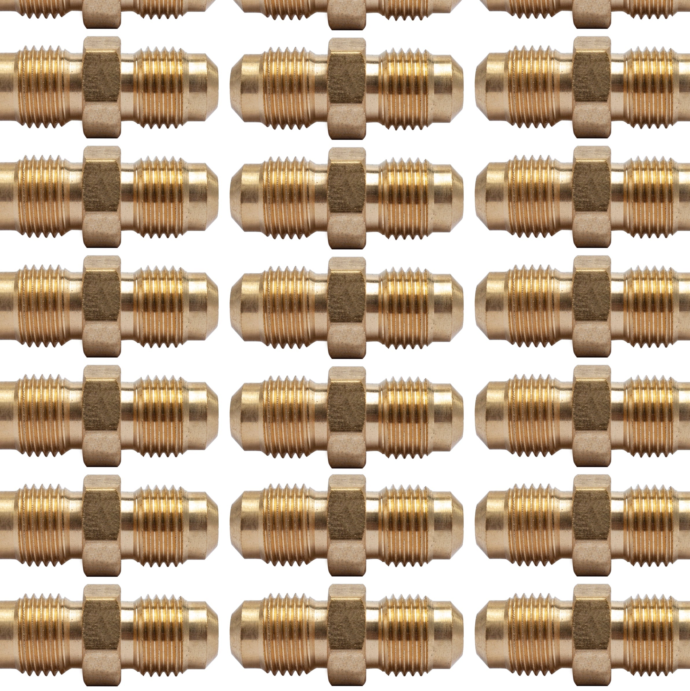 LTWFITTING Brass 5/16 Inch OD Flare Union,Brass Flare Tube Fitting(Pack of 300)