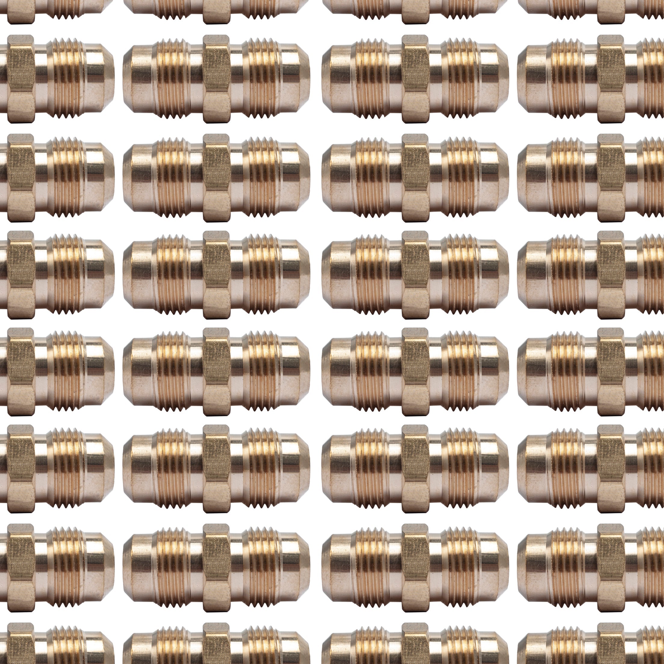 LTWFITTING Brass 1/2 Inch OD Flare Union,Brass Flare Tube Fitting(Pack of 150)