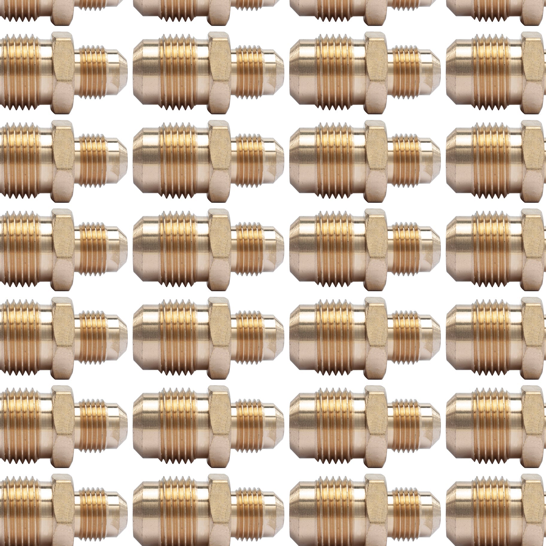LTWFITTING Brass 5/8 Inch OD x 3/8 Inch OD Flare Reducing Union,Brass Flare Tube Fitting(Pack of 100)