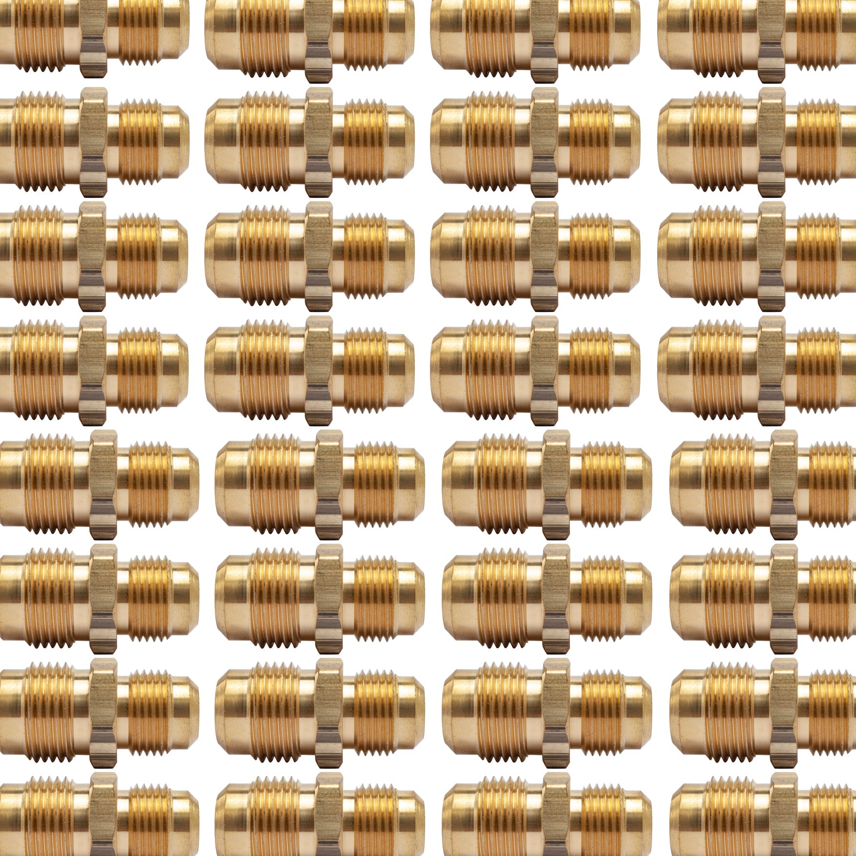LTWFITTING Brass 5/8 Inch OD x 1/2 Inch OD Flare Reducing Union,Brass Flare Tube Fitting(Pack of 150)