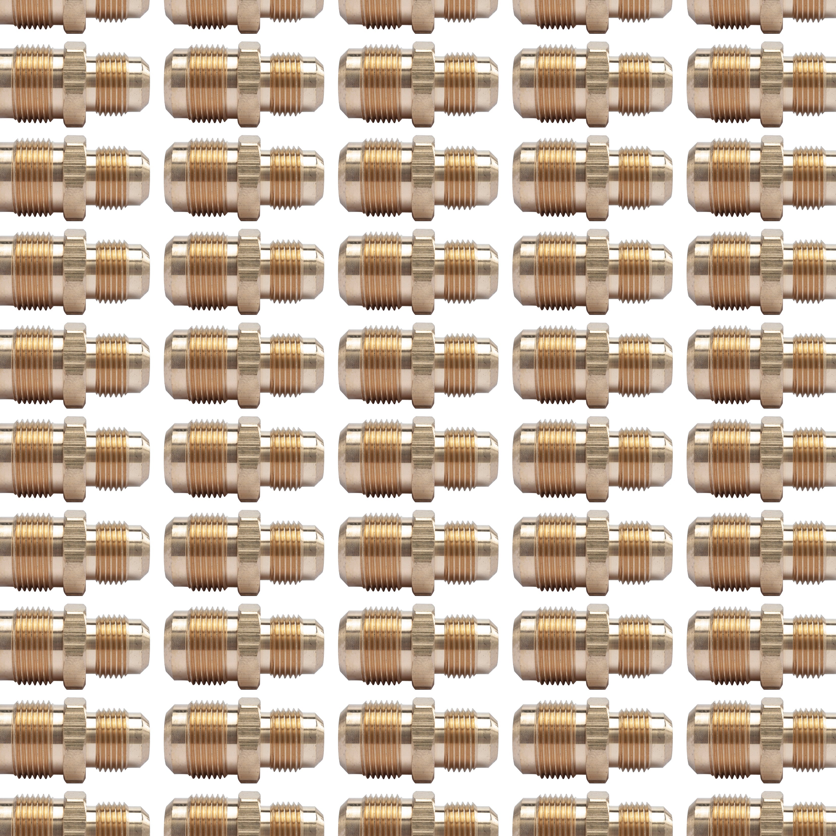 LTWFITTING Brass 3/4 Inch OD x 5/8 Inch OD Flare Reducing Union,Brass Flare Tube Fitting(Pack of 70)