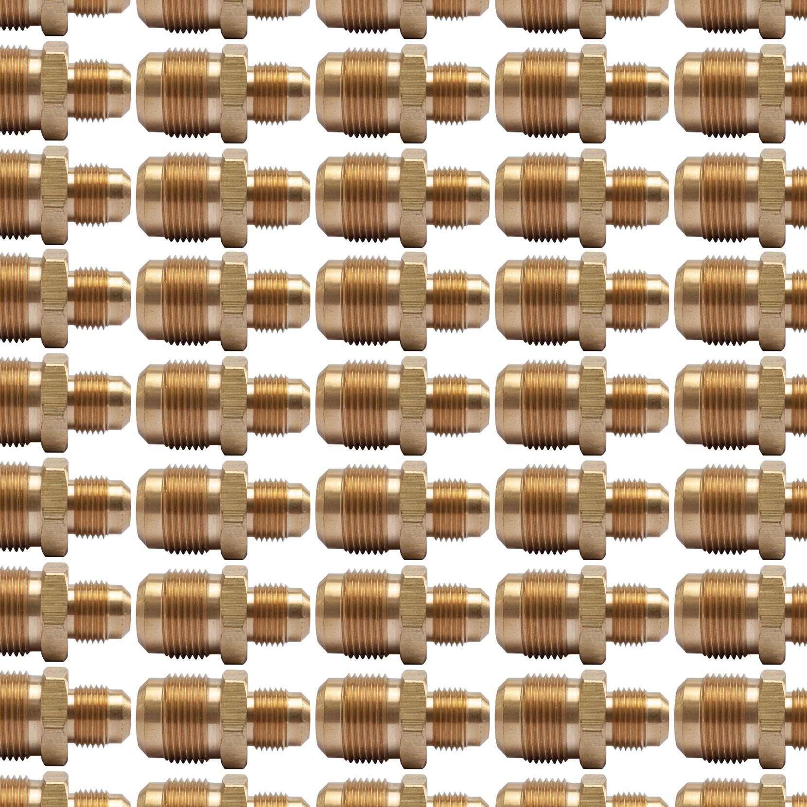 LTWFITTING Brass 3/4 Inch OD x 1/2 Inch OD Flare Reducing Union,Brass Flare Tube Fitting(Pack of 80)