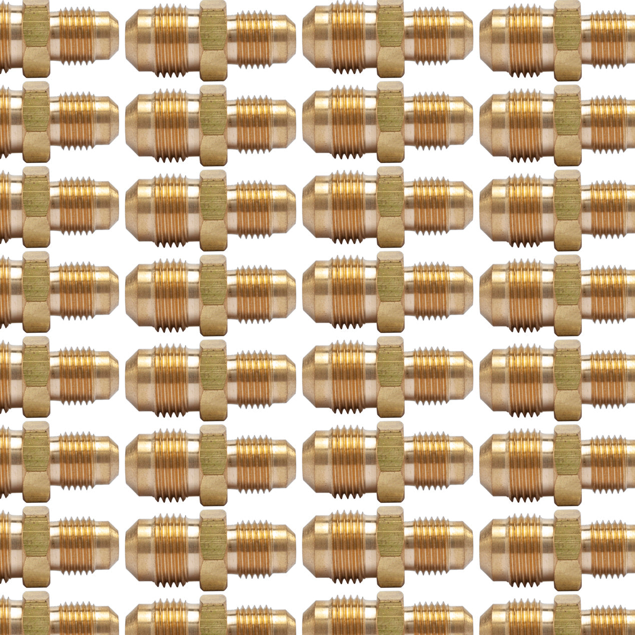LTWFITTING Brass 3/8 Inch OD x 5/16 Inch OD Flare Reducing Union,Brass Flare Tube Fitting(Pack of 200)