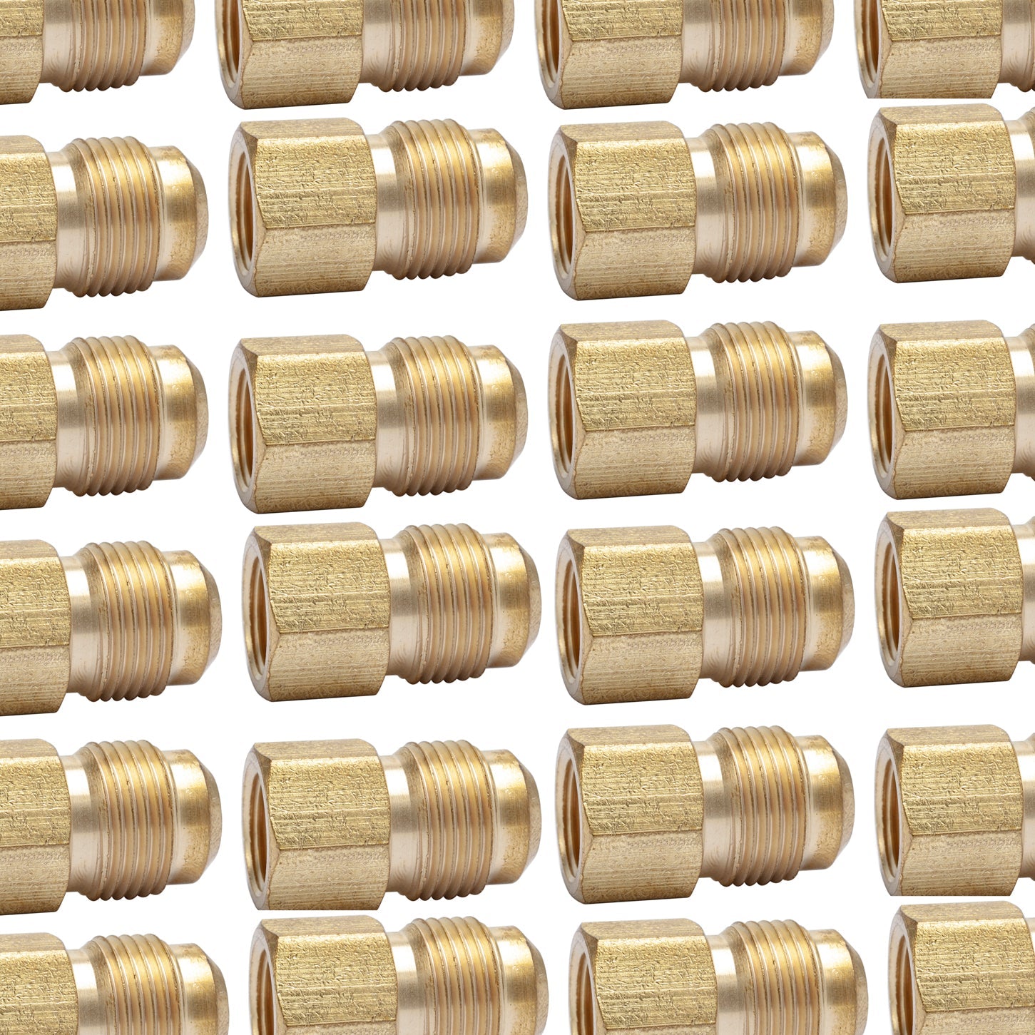 LTWFITTING Brass Flare 5/8 Inch OD x 3/8 Inch Female NPT Connector/Adapter Tube Fitting(Pack of 120)