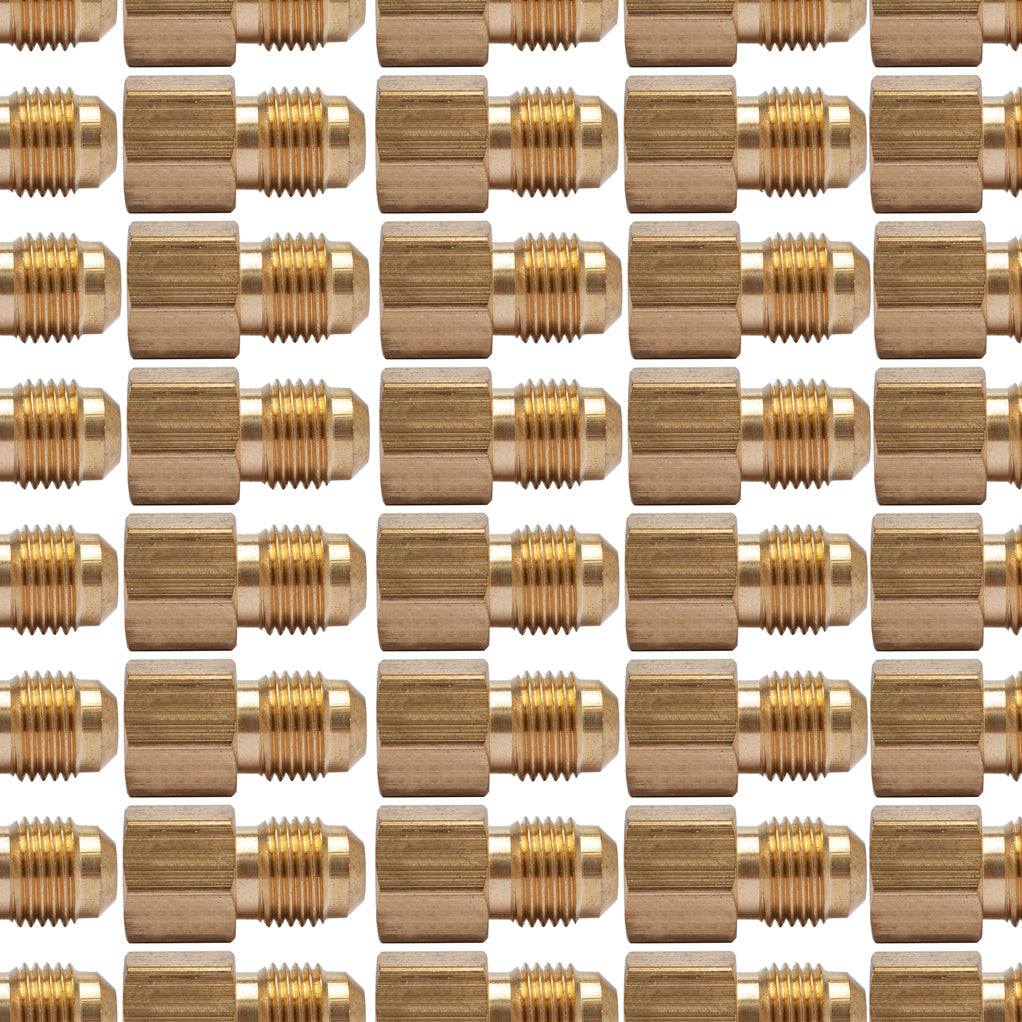 LTWFITTING Brass Flare 5/16 Inch OD x 1/8 Inch Female NPT Female Connector Tube Fitting(Pack of 30)