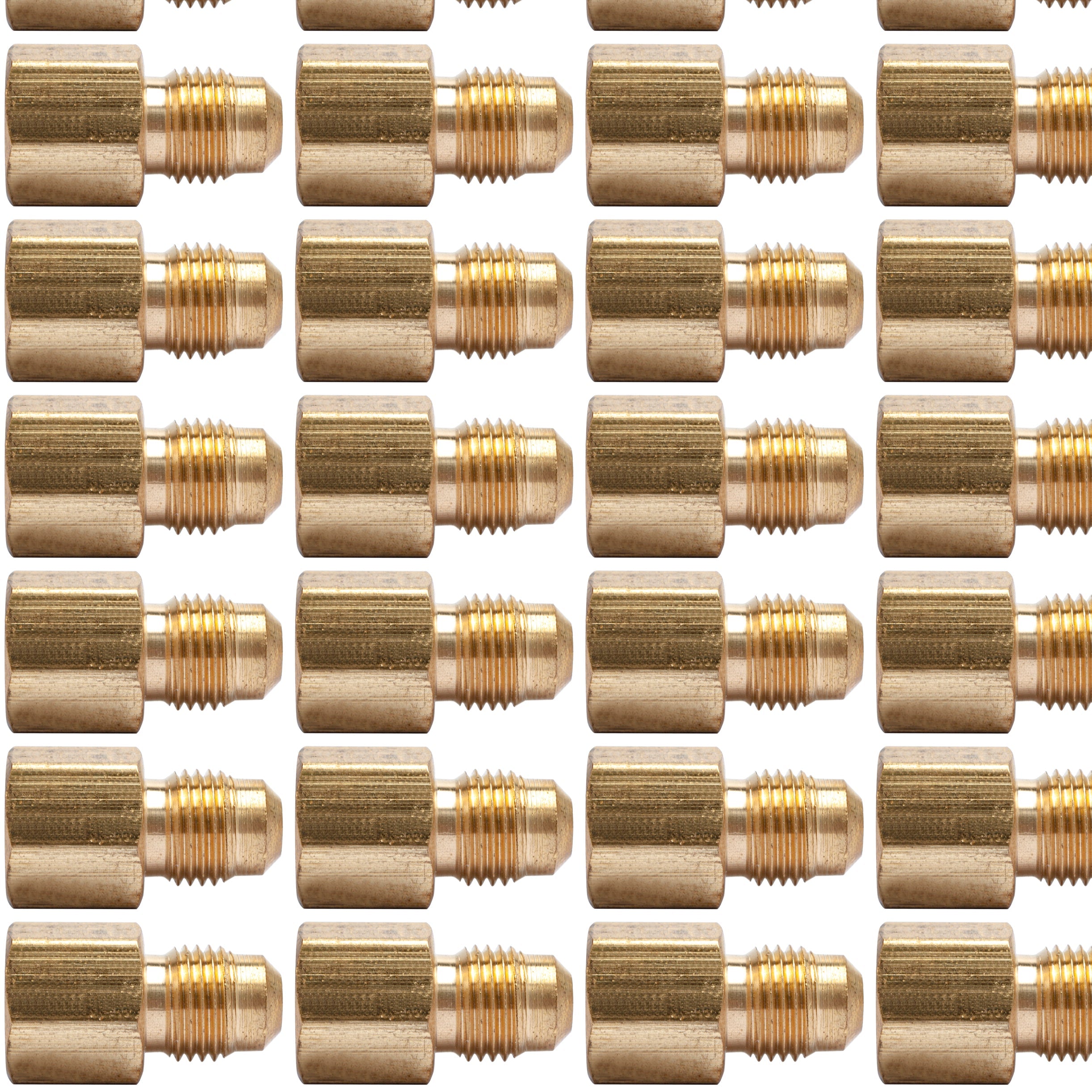 LTWFITTING Brass Flare 5/16 Inch OD x 1/4 Inch Female NPT Female Connector Tube Fitting(Pack of 30)