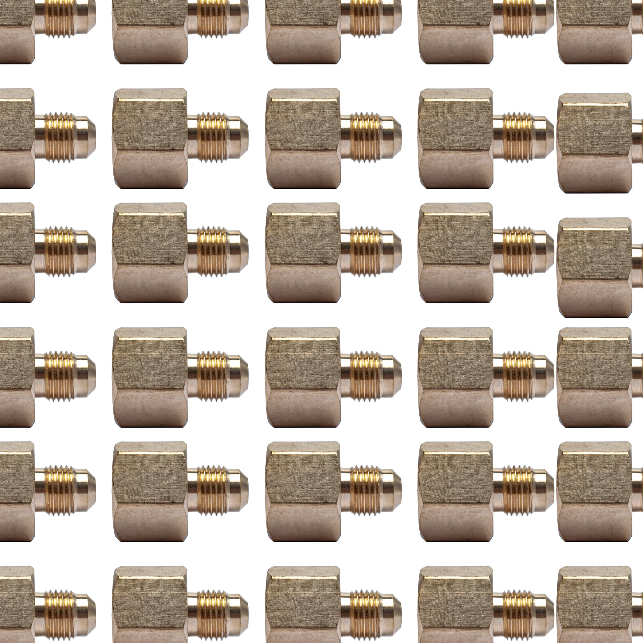 LTWFITTING Brass Flare 5/16 Inch OD x 1/2 Inch Female NPT Female Connector Tube Fitting(Pack of 300)