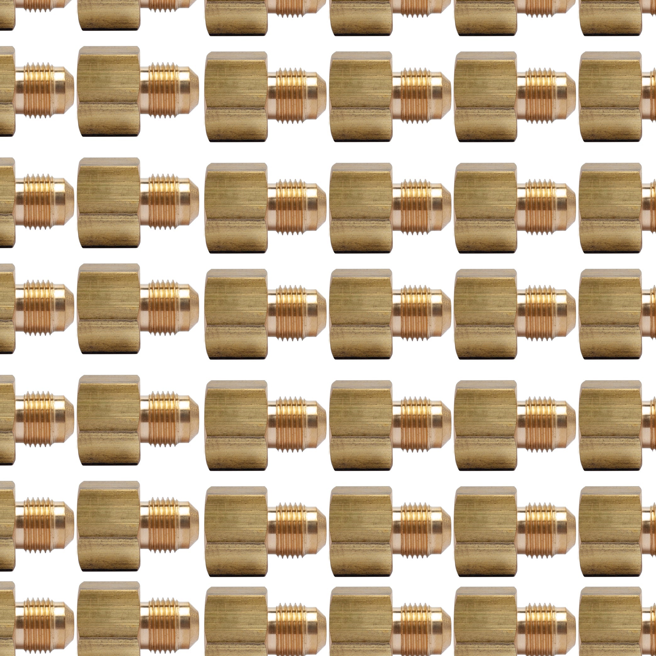 LTWFITTING Brass Fittings 45 Degree Flare 3/8 Inch OD x 1/2 Inch Female NPT Connector(Pack of 200)