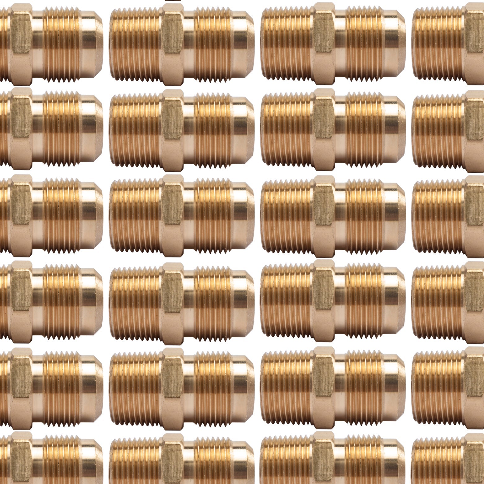 LTWFITTING Brass Flare 3/4 Inch OD x 3/4 Inch Male NPT Connector/Adapter Tube Fitting(pack of 70)