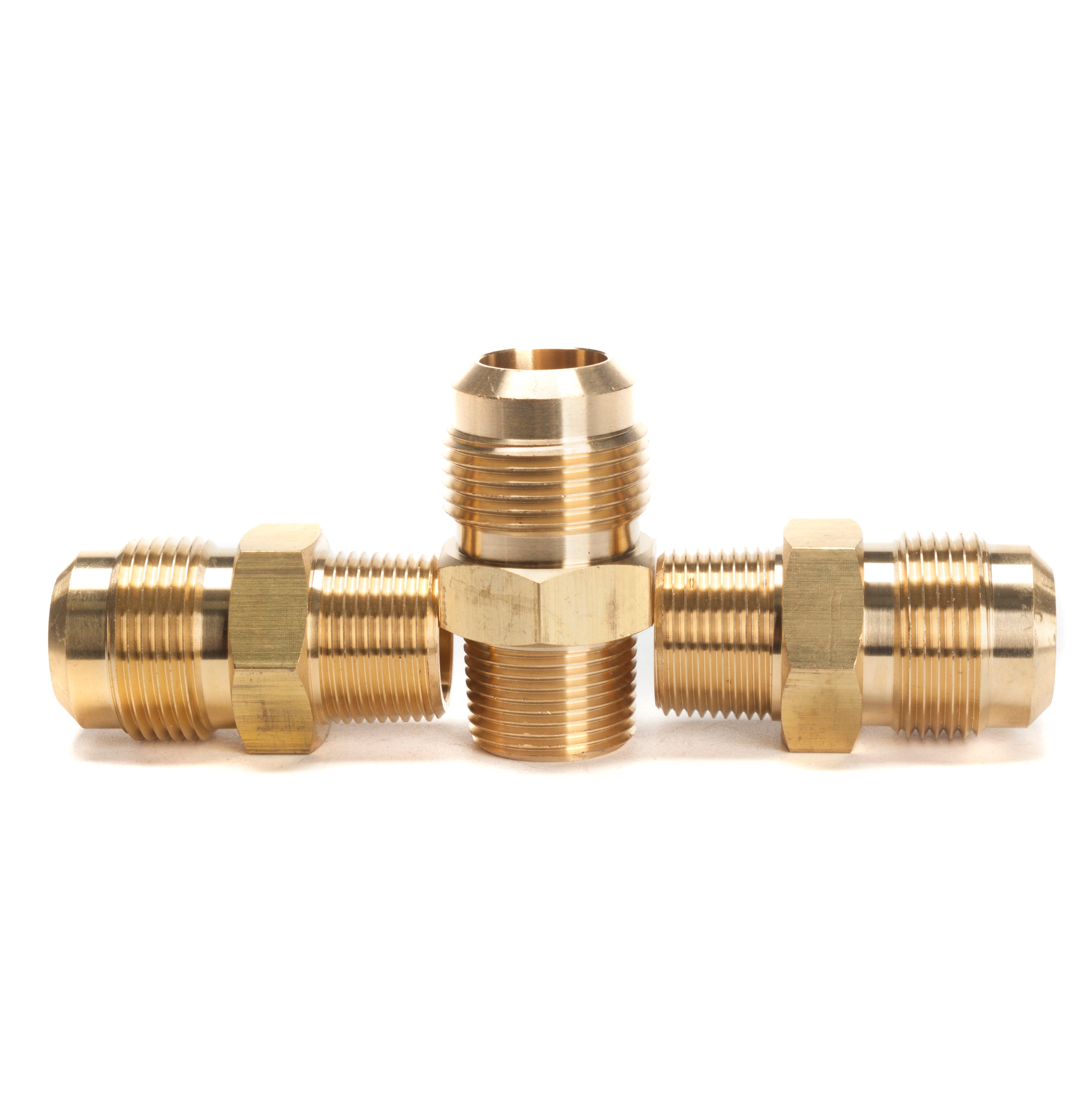 LTWFITTING Brass Flare7/8 OD x 3/4 Inch Male NPT Connector Tube Fitting(Pack of 3)