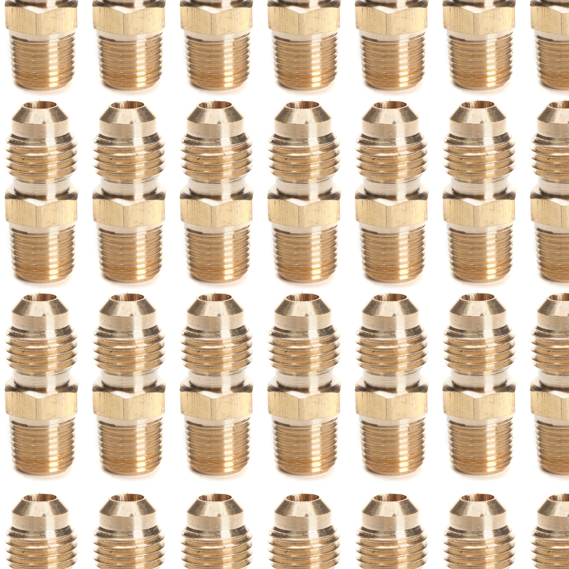 LTWFITTING Brass Flare 1/4 Inch OD x 1/8 Inch Male NPT Connector Tube Fitting(Pack of 30)