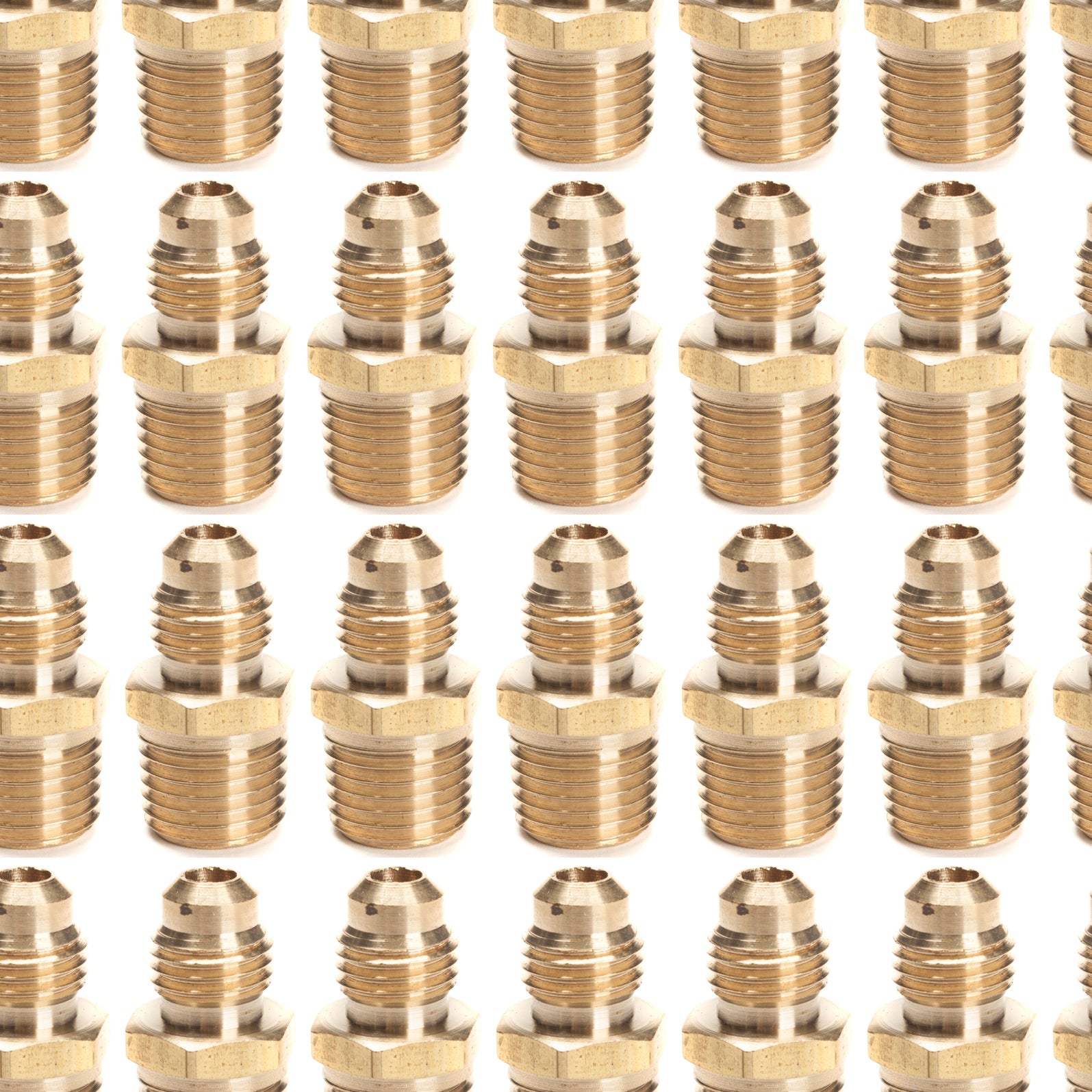 LTWFITTING Brass Flare 1/4 Inch OD x 1/4 Inch Male NPT Connector Tube Fitting(Pack of 400)