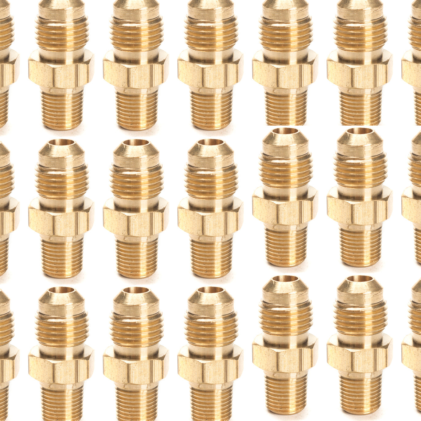 LTWFITTING Brass Flare 5/16 Inch OD x 1/8 Inch Male NPT Connector Tube Fitting(pack of 300)