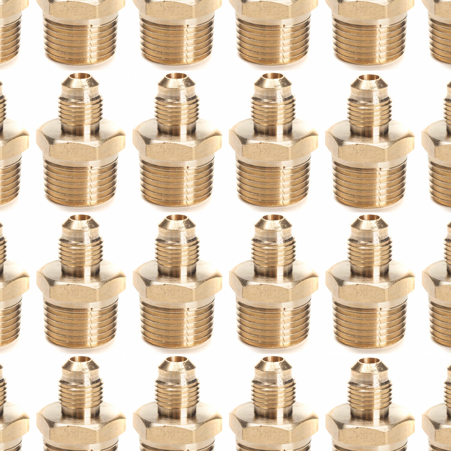 LTWFITTING Brass Flare 5/16 Inch OD x 1/2 Inch Male NPT Connector Tube Fitting(pack of 200)