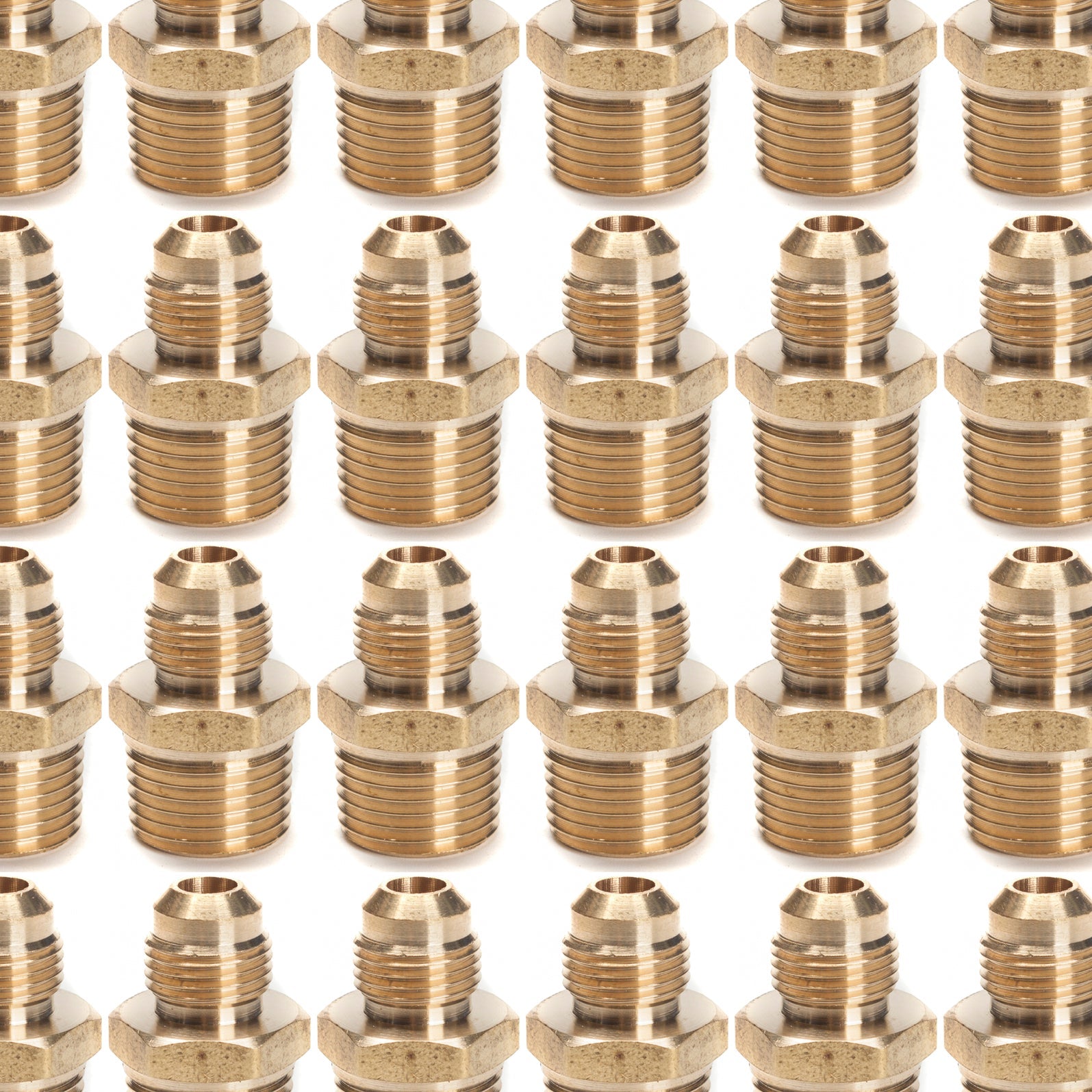 LTWFITTING Brass Flare 3/8 Inch OD x 1/2 Inch Male NPT Connector Tube Fitting(pack of 300)