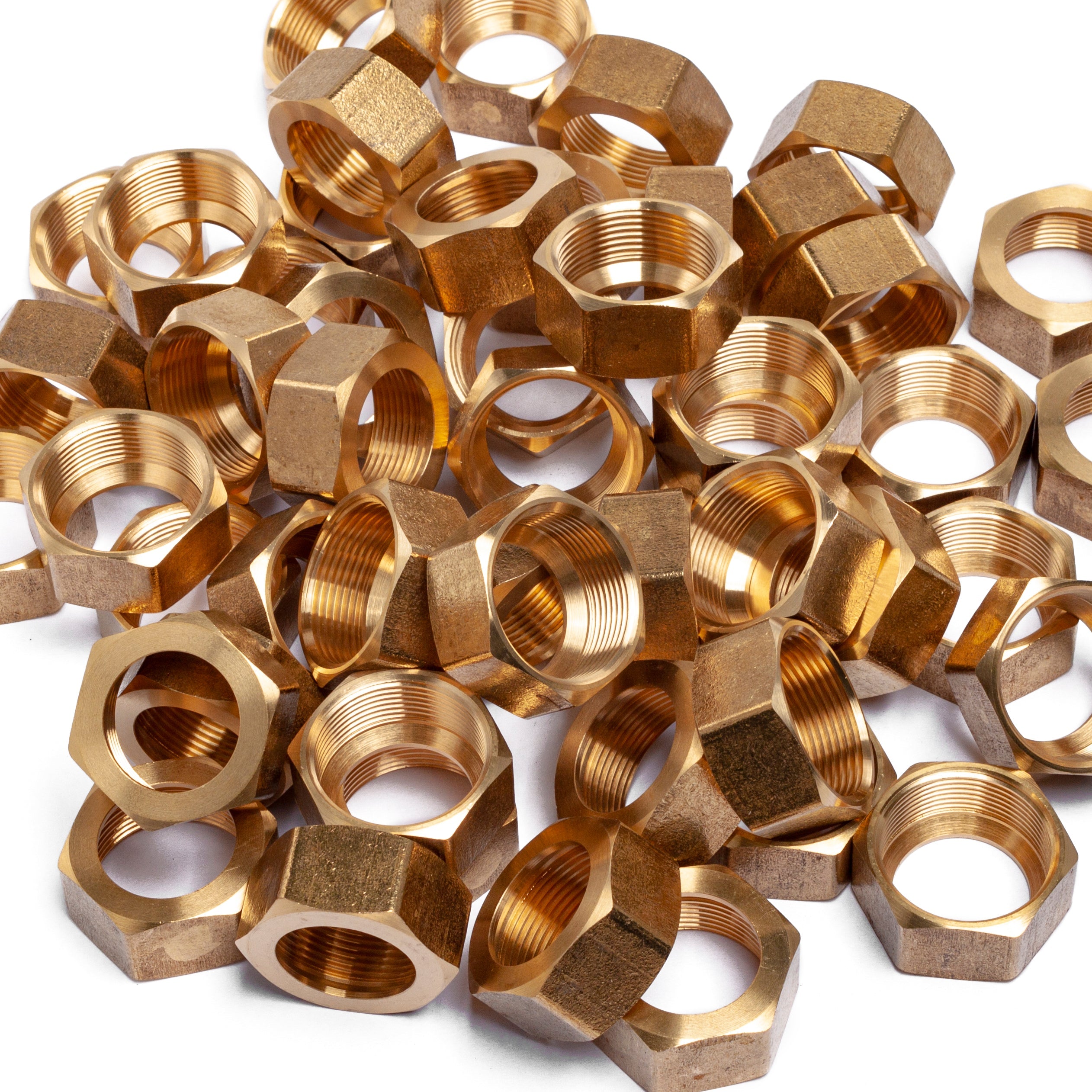 LTWFITTING 7/8-Inch Brass Compression Nut,Brass Compression Fitting(Pack of 200)