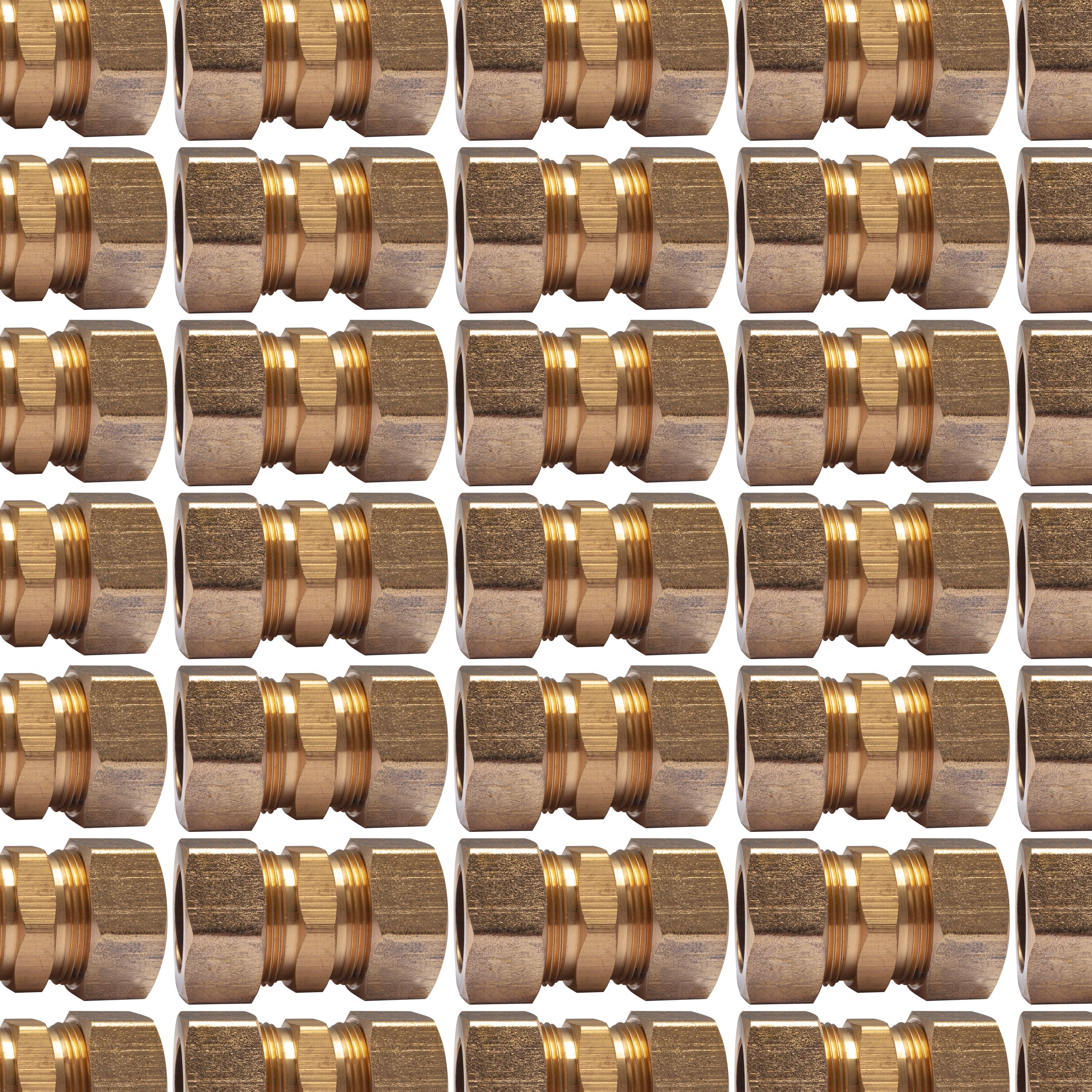 LTWFITTING 7/8-Inch OD Compression Union,Brass Compression Fitting(Pack of 50)