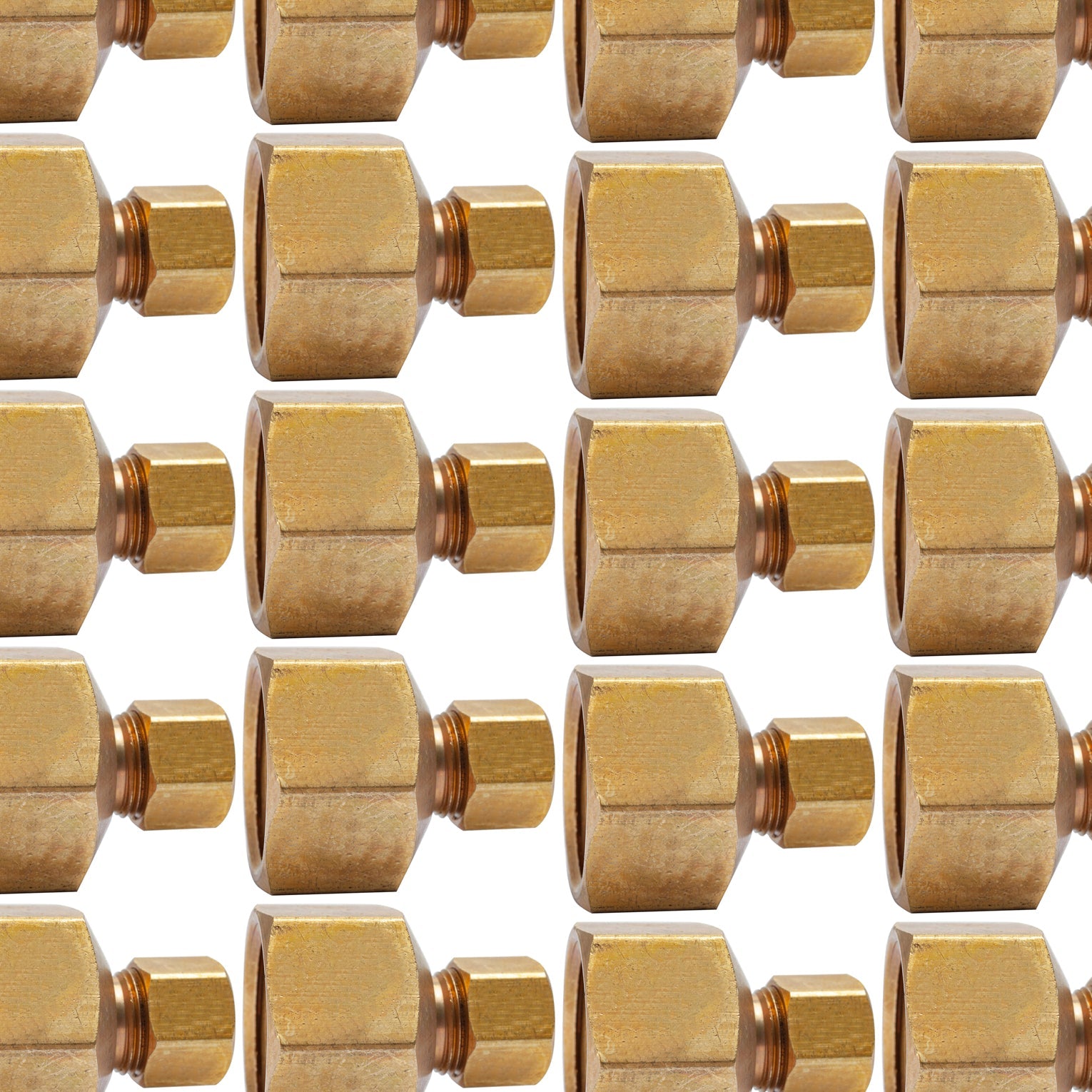 LTWFITTING Brass 3/8-Inch OD x 3/4-Inch Female NPT Compression Connector Fitting(Pack of 100)