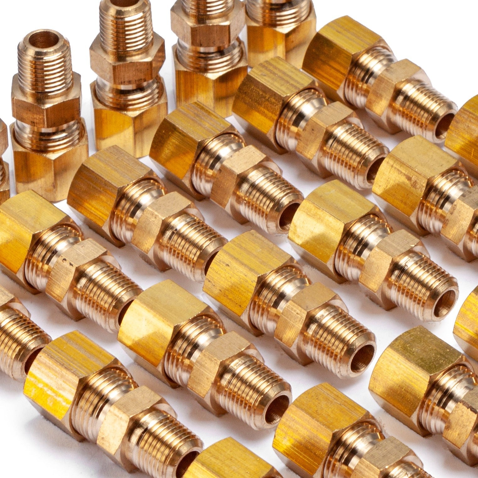 LTWFITTING Brass 5/16-Inch OD x 1/8-Inch Male NPT Compression Connector Fitting(Pack of 300)
