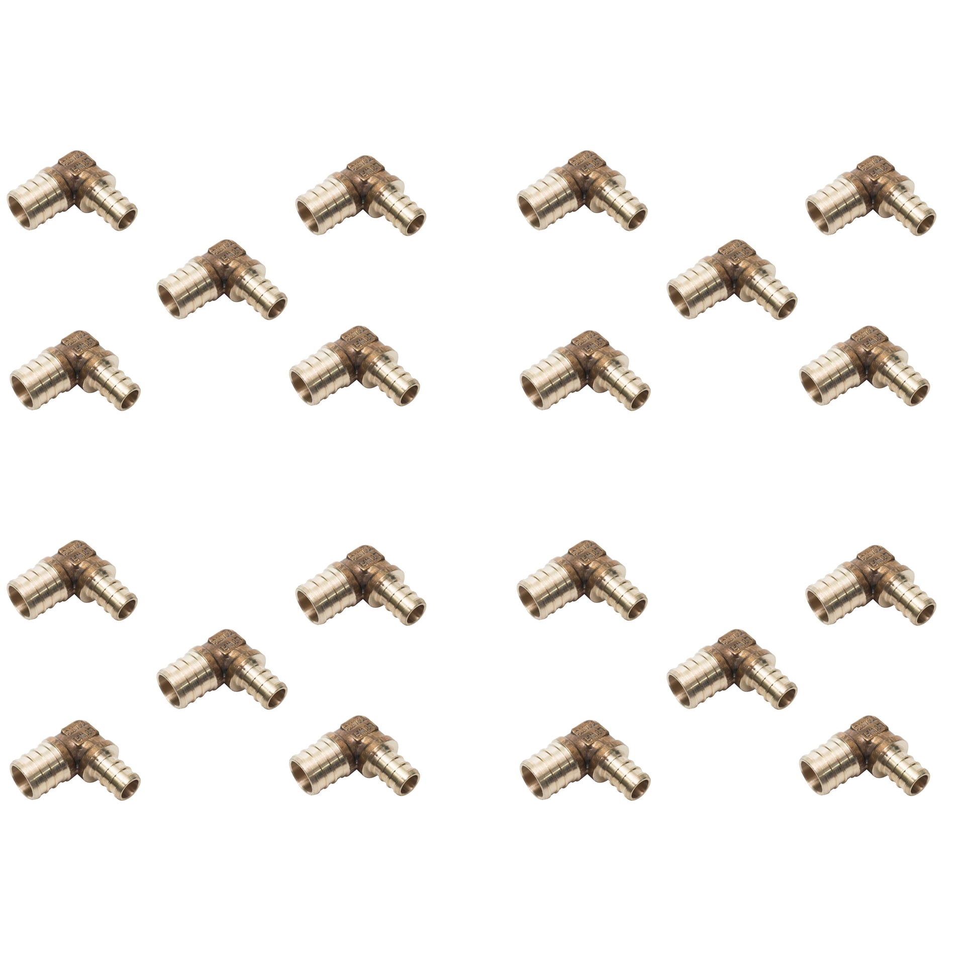 LTWFITTING Lead Free Brass PEX Crimp Fitting 3/4-Inch PEX Elbow (Pack of 25)