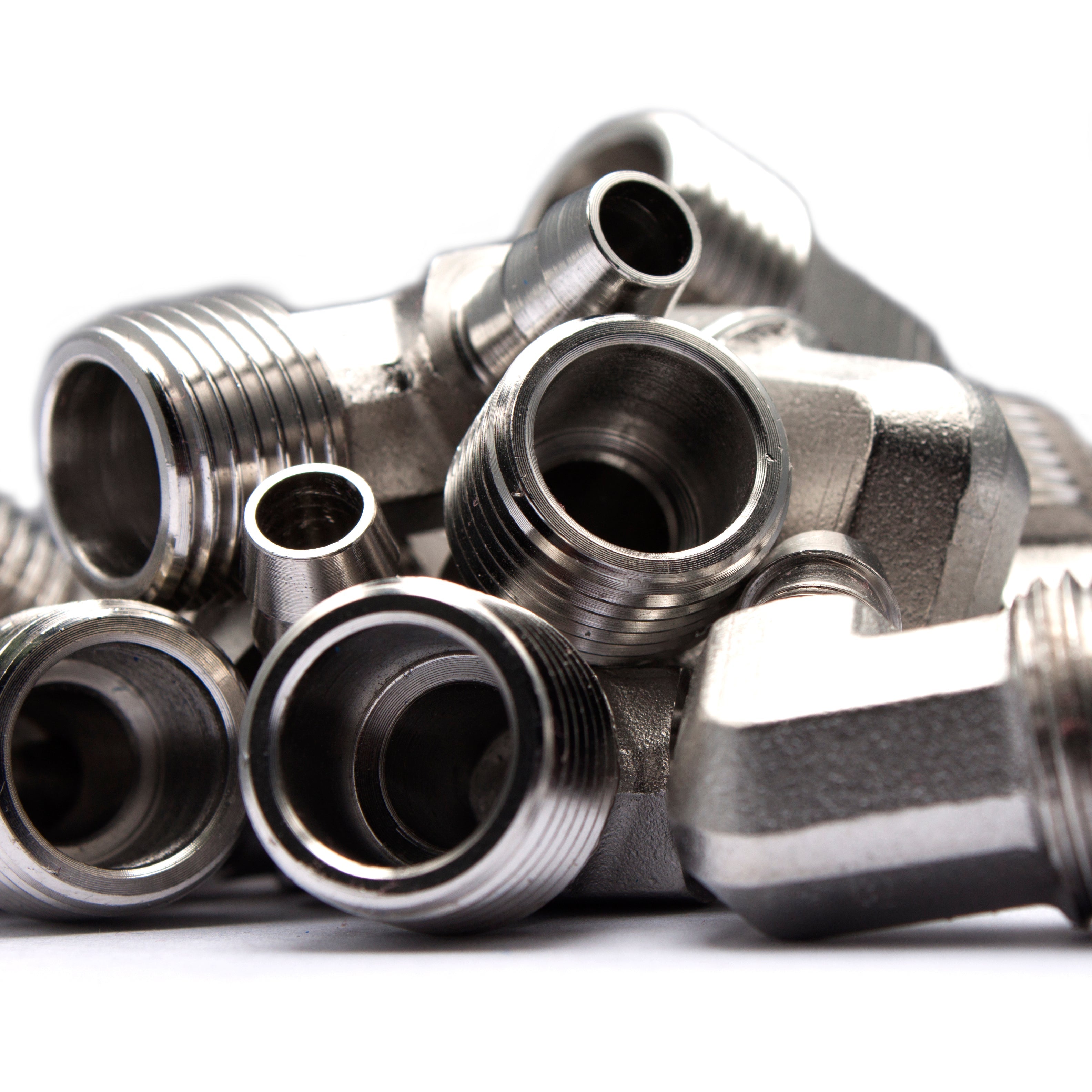 LTWFITTING 90 Degree Elbow Stainless Steel 316 Barb Fitting 3/8 Inch Hose Barb x 1/2 Inch Male NPT Air Gas (Pack of 250)