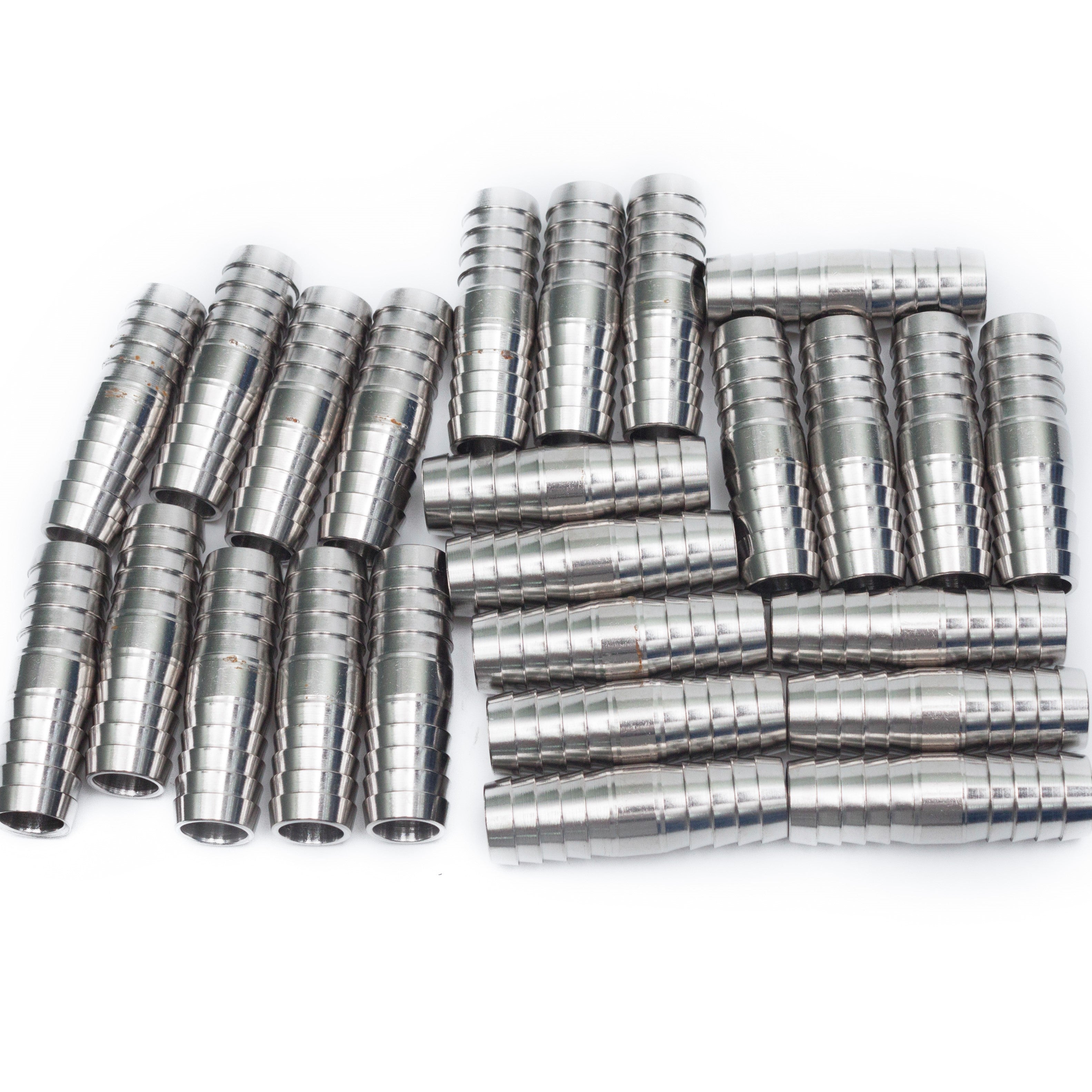 LTWFITTING Bar Production Stainless Steel 316 Barb Splicer Mender 5/8 Inch Hose ID Fitting Air Water Fuel Boat (Pack of 25)