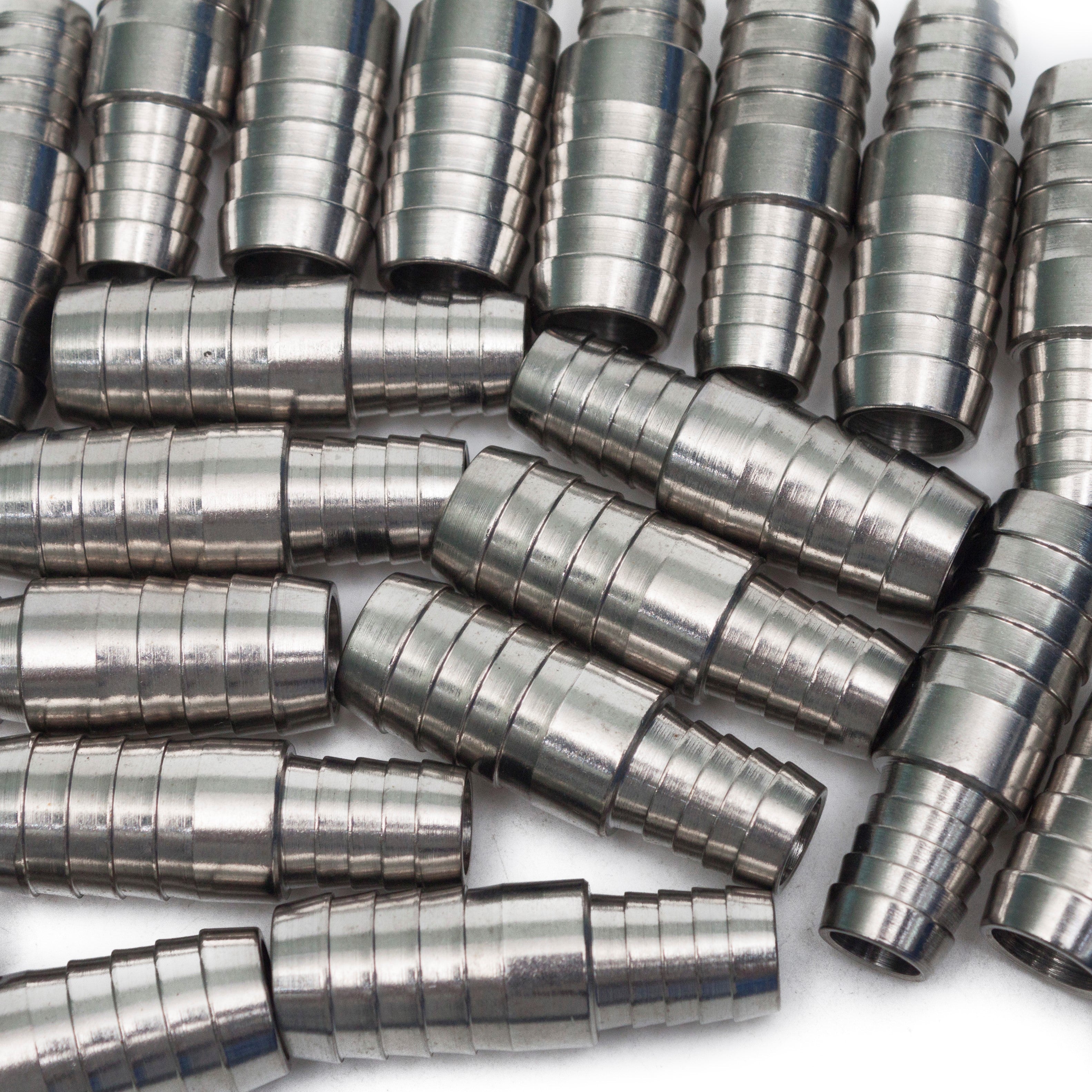 LTWFITTING Bar Production Stainless Steel 316 Barb Splicer Mender 5/8 Inch Hose ID x 1/2 Inch Hose ID Fitting Air Water Fuel Boat (Pack of 400)